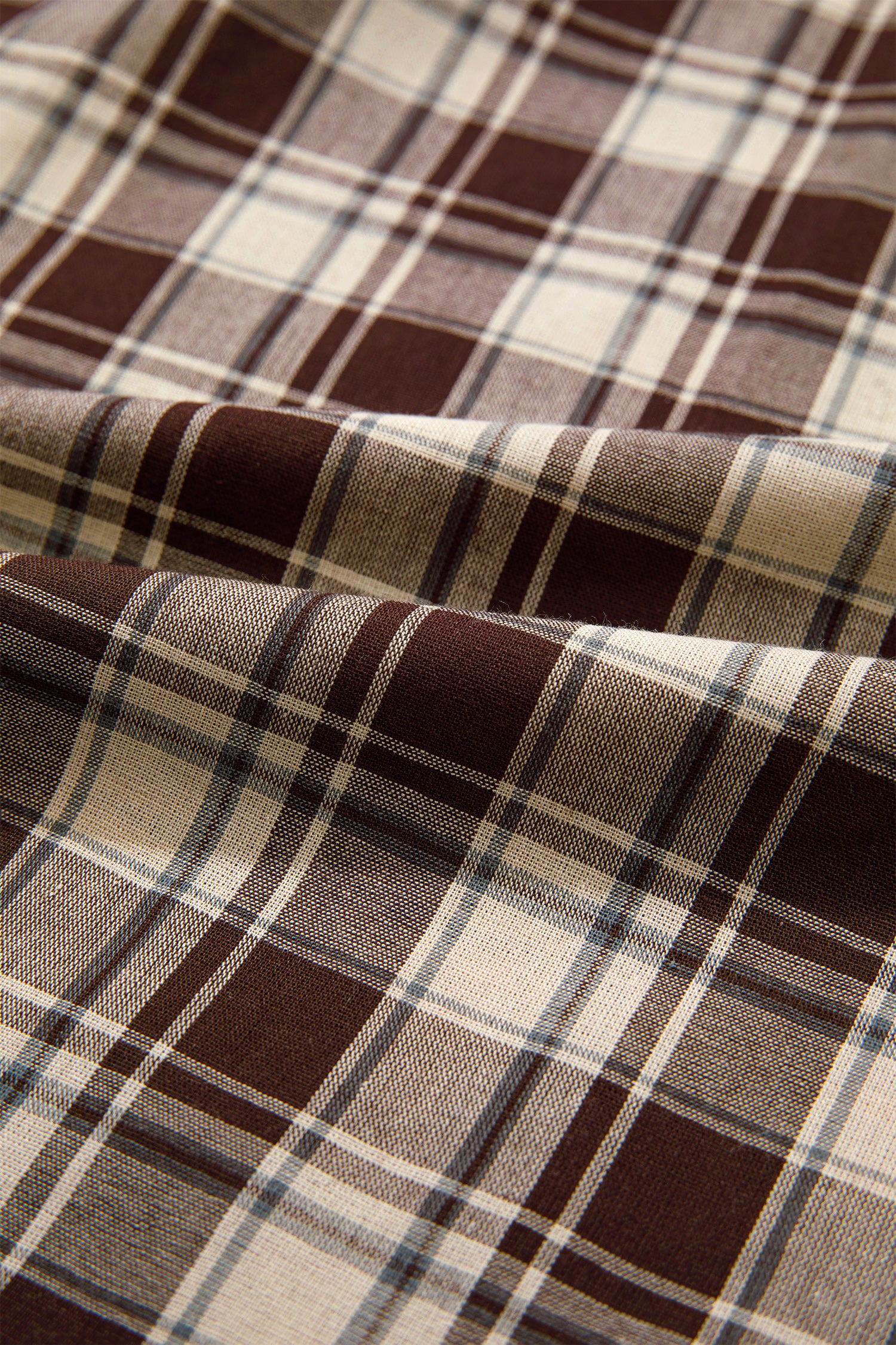 Brown Plaid Long Sleeve Short Shift Mini Dress-TOPS / DRESSES-[Adult]-[Female]-2022 Online Blue Zone Planet