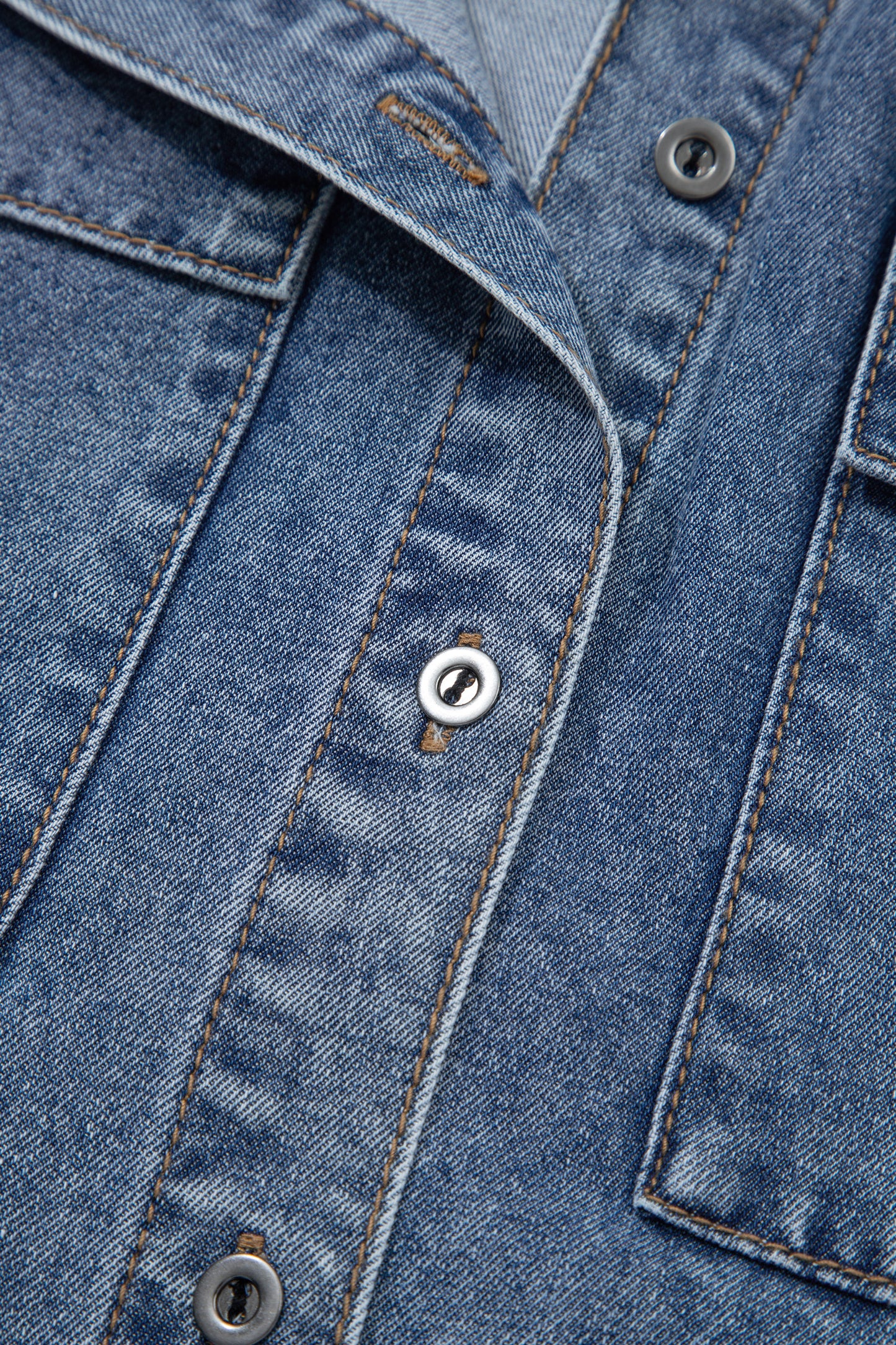 Ashleigh Blue Button Flap Pocket Cuffed Short Sleeve Denim Shirt-Tops/Blouses & Shirts-[Adult]-[Female]-2022 Online Blue Zone Planet