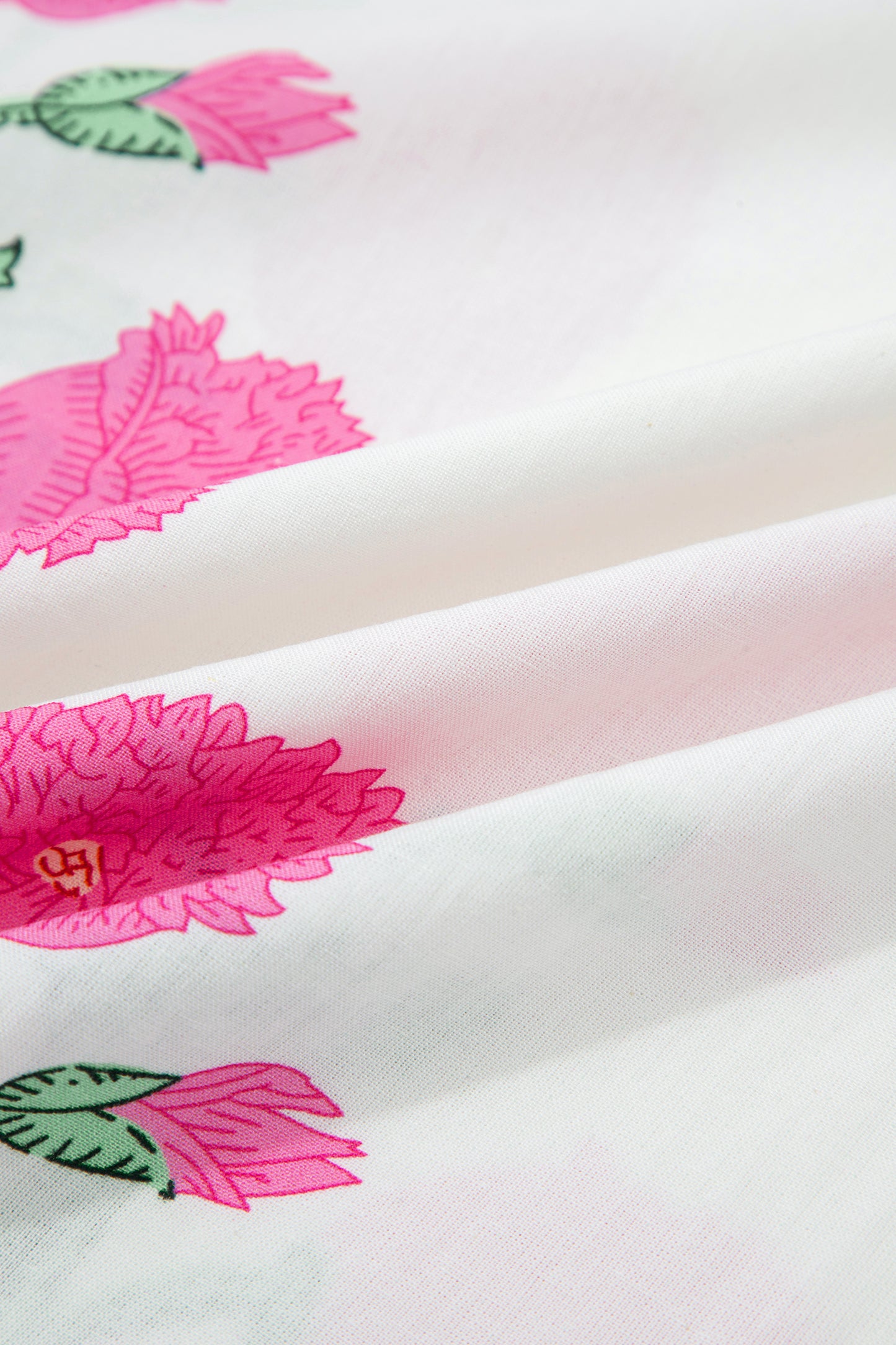 Pink Wild Flower Print Contrast Trim Scallop Detail Short Sleeve Blouse-Tops/Blouses & Shirts-[Adult]-[Female]-2022 Online Blue Zone Planet