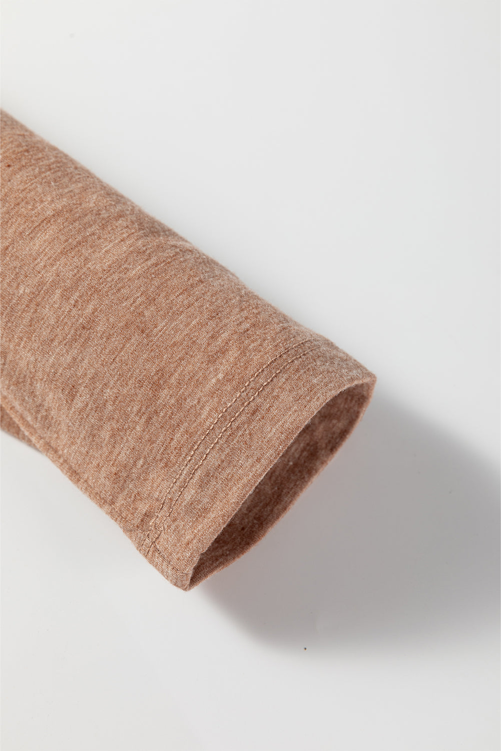 Straw Yellow Floral Patchwork V Neck Long Sleeve T Shirt-Tops/Long Sleeve Tops-[Adult]-[Female]-2022 Online Blue Zone Planet