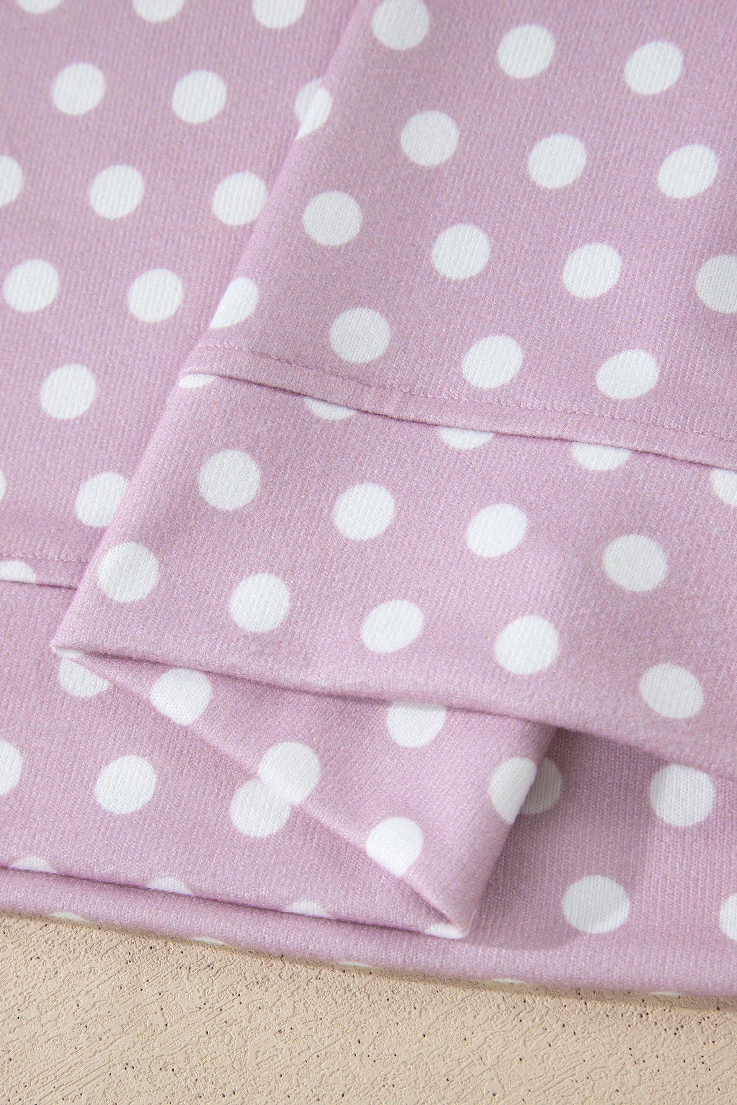 Pink Polka Dot Print Short Set-Two Piece Sets/Short Sets-[Adult]-[Female]-2022 Online Blue Zone Planet