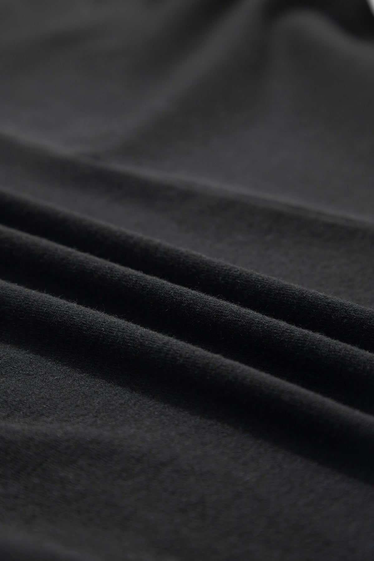 Black High Neck Long Sleeve Top-Tops/Long Sleeve Tops-[Adult]-[Female]-2022 Online Blue Zone Planet