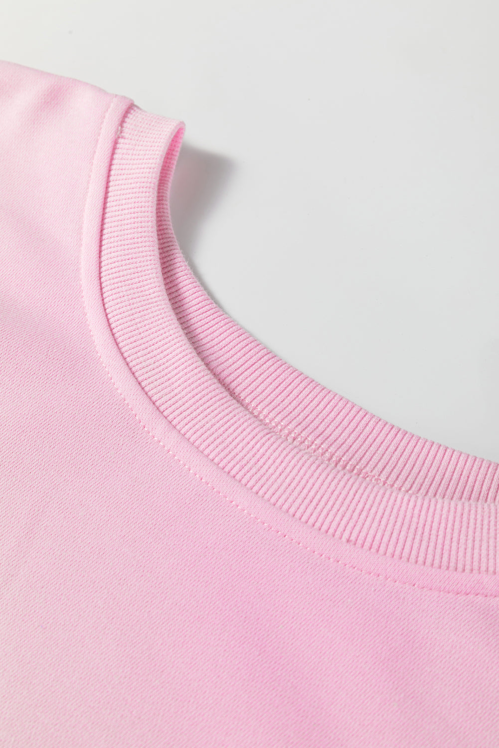 Pink Colorblock Patchwork Drop Shoulder Plus Size Sweatshirt-Plus Size/Plus Size Sweatshirts & Hoodies-[Adult]-[Female]-2022 Online Blue Zone Planet