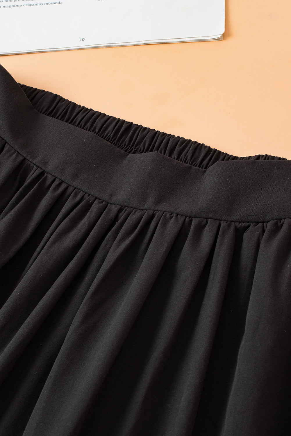 Black Ricrac Trim Colorblock High Waist Long Skirt-Bottoms/Skirts & Petticoat-[Adult]-[Female]-2022 Online Blue Zone Planet