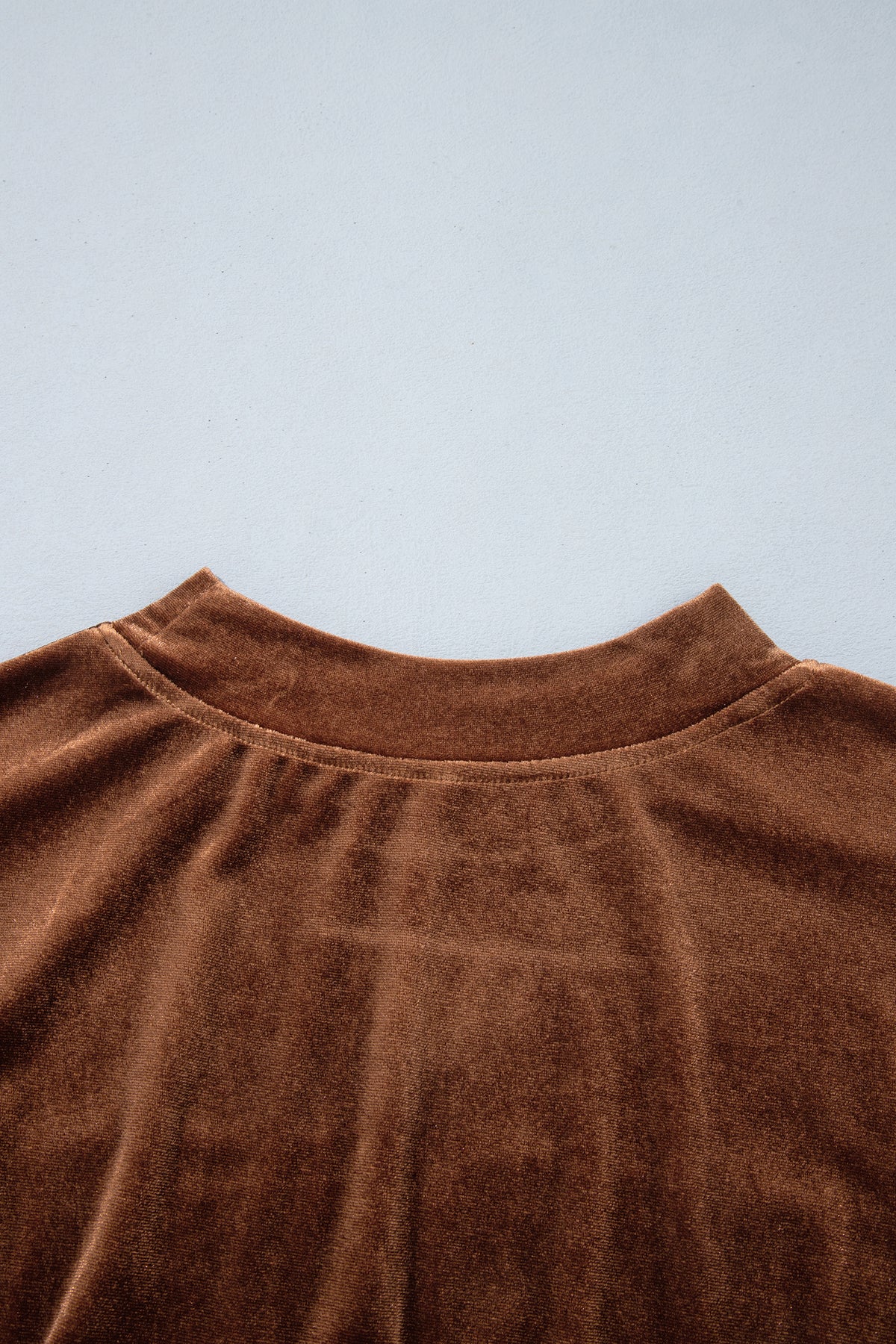 Burgundy Christmas Velvet Graphic Print Long Sleeve Sweatshirt-Tops/Sweatshirts & Hoodies-[Adult]-[Female]-2022 Online Blue Zone Planet