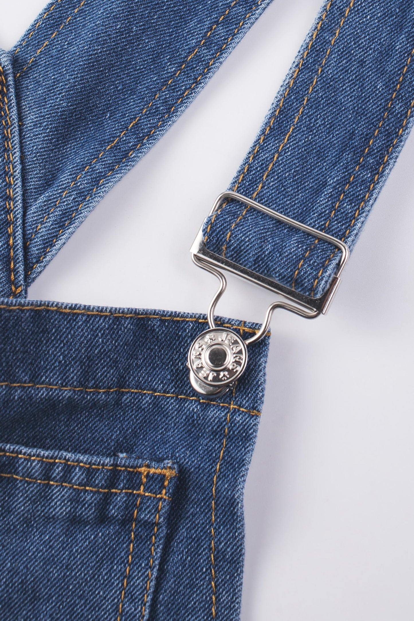 Dark Blue Retro Bib Pocket Buckle Straps Casual Denim Jumpsuit-Bottoms/Jumpsuits & Rompers-[Adult]-[Female]-2022 Online Blue Zone Planet