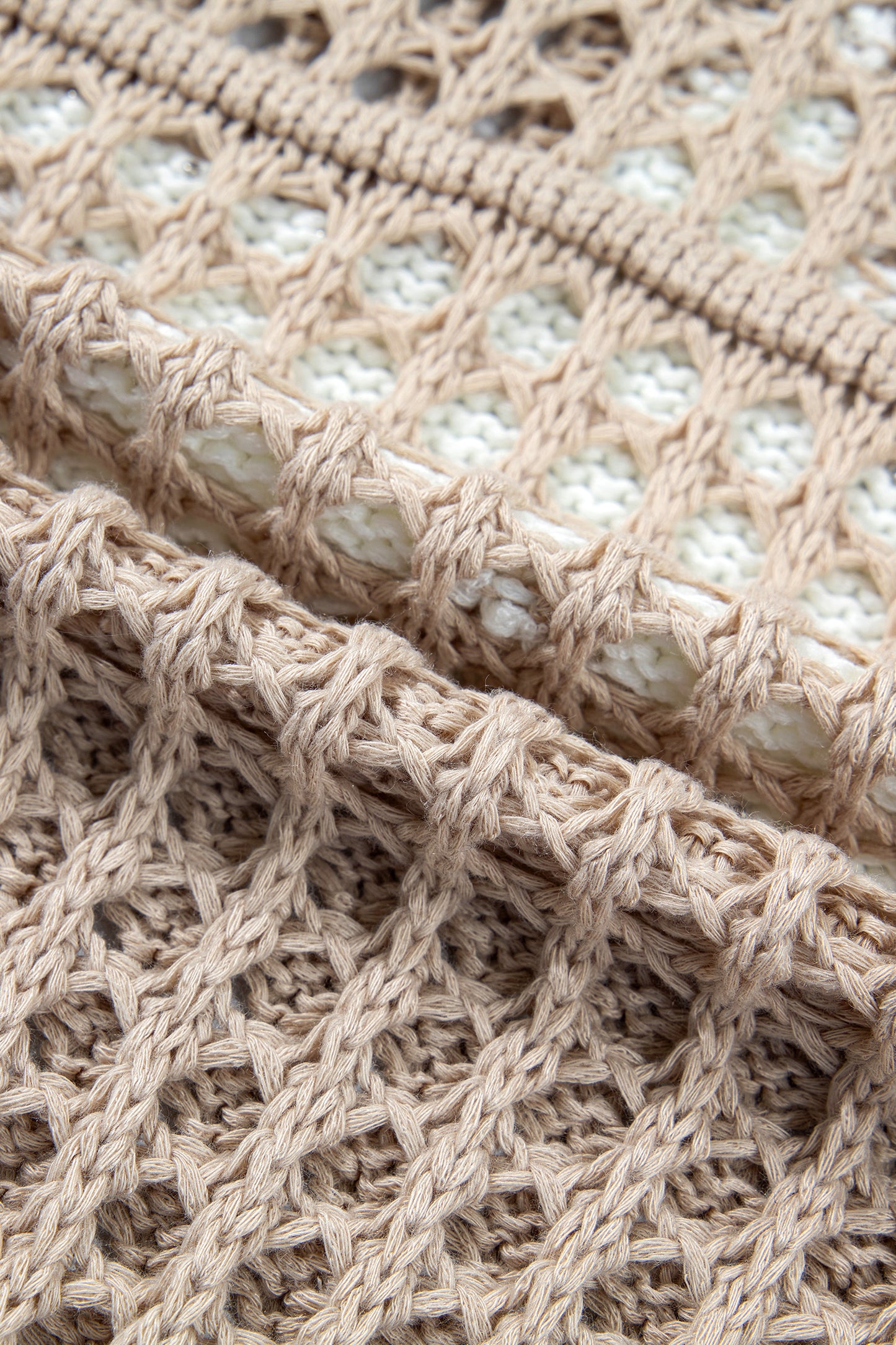 Sage Green Star Pattern Crochet Hooded Drawstring Sweater-TOPS / DRESSES-[Adult]-[Female]-2022 Online Blue Zone Planet