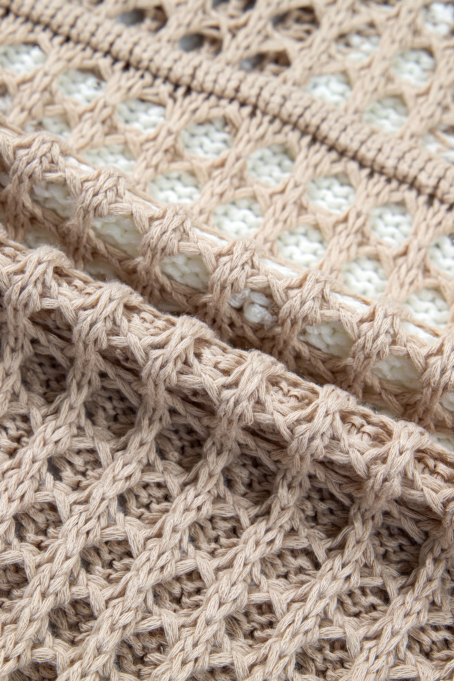 Sage Green Star Pattern Crochet Hooded Drawstring Sweater-TOPS / DRESSES-[Adult]-[Female]-2022 Online Blue Zone Planet