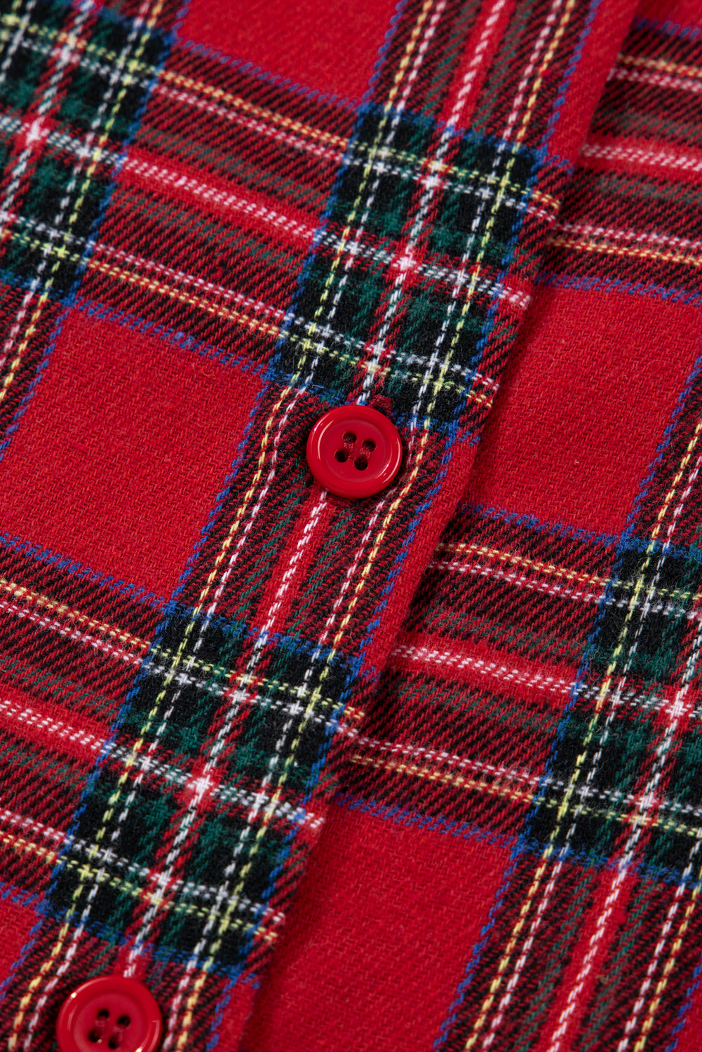 Green Plaid Christmas Holiday Patchwork Long Sleeve Shirt and Shorts Pajama Set-Loungewear Set-[Adult]-[Female]-2022 Online Blue Zone Planet