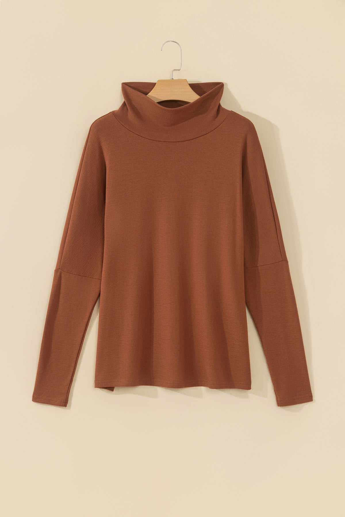 Black High Neck Long Sleeve Top-Tops/Long Sleeve Tops-[Adult]-[Female]-2022 Online Blue Zone Planet