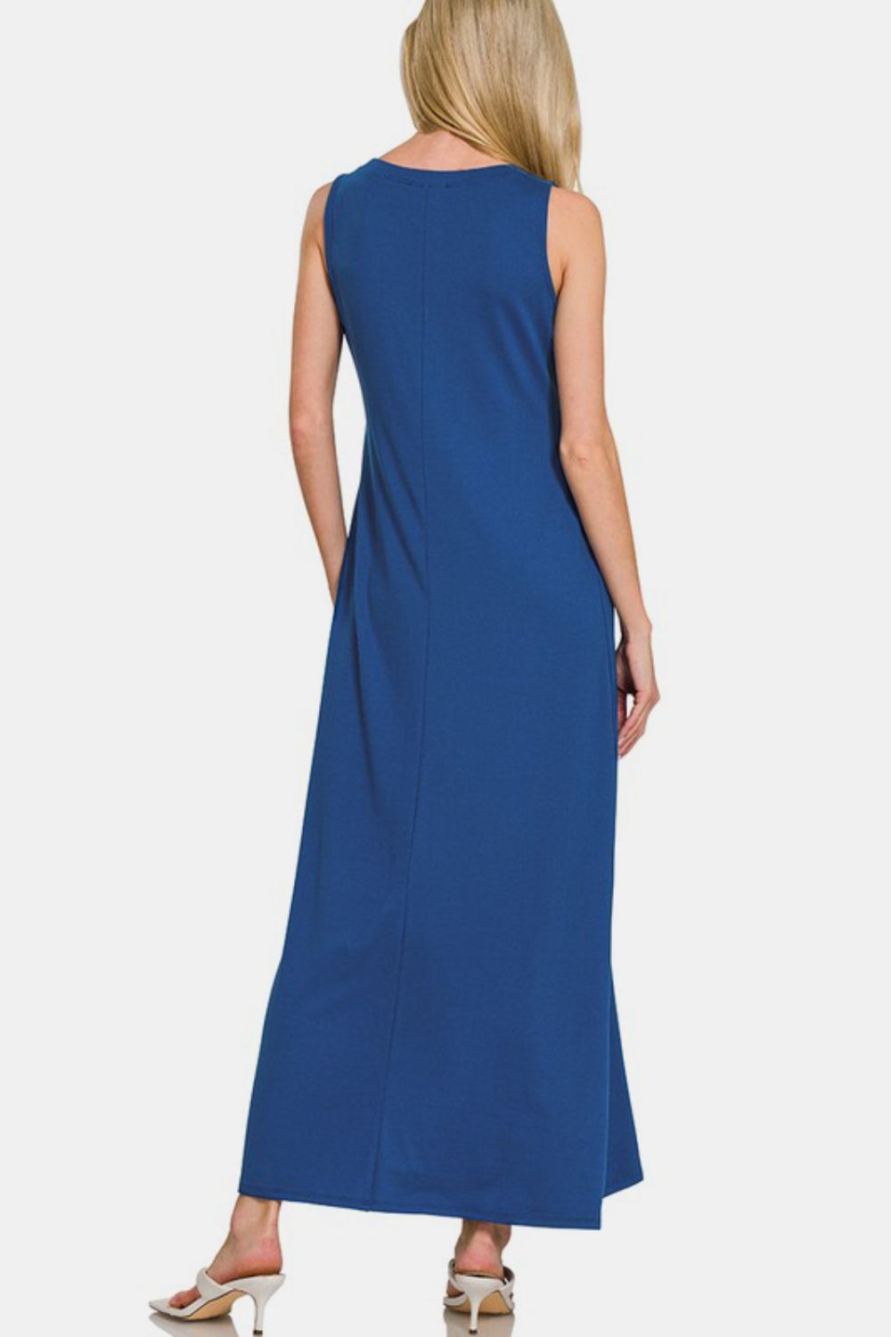 Zenana Scoop Neck Wide Strap Tank Dress-TOPS / DRESSES-[Adult]-[Female]-2022 Online Blue Zone Planet