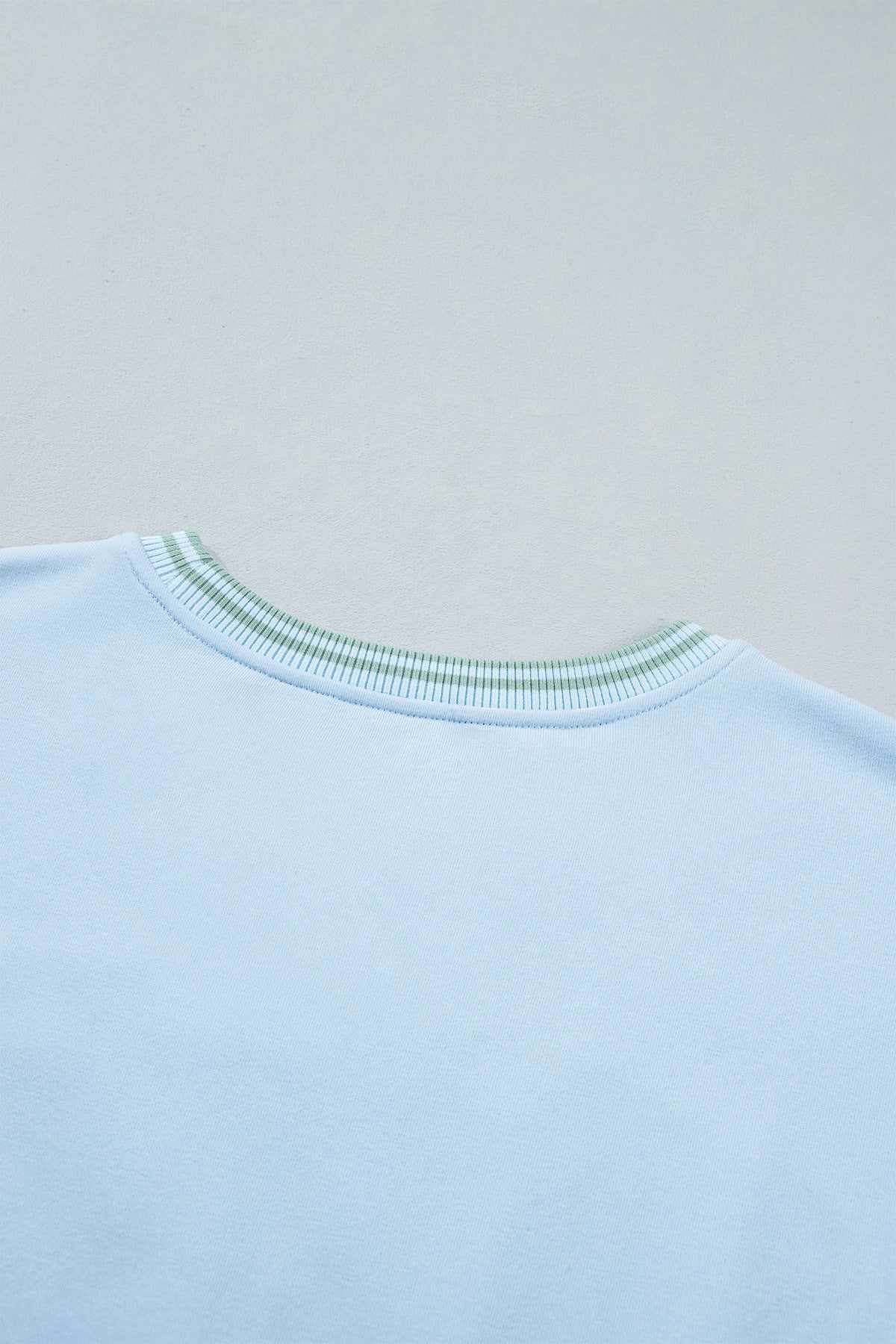 Beau Blue Embroidered Cowboy Letter Print Long Sleeve Round Neck Sweatshirt-Tops/Sweatshirts & Hoodies-[Adult]-[Female]-2022 Online Blue Zone Planet