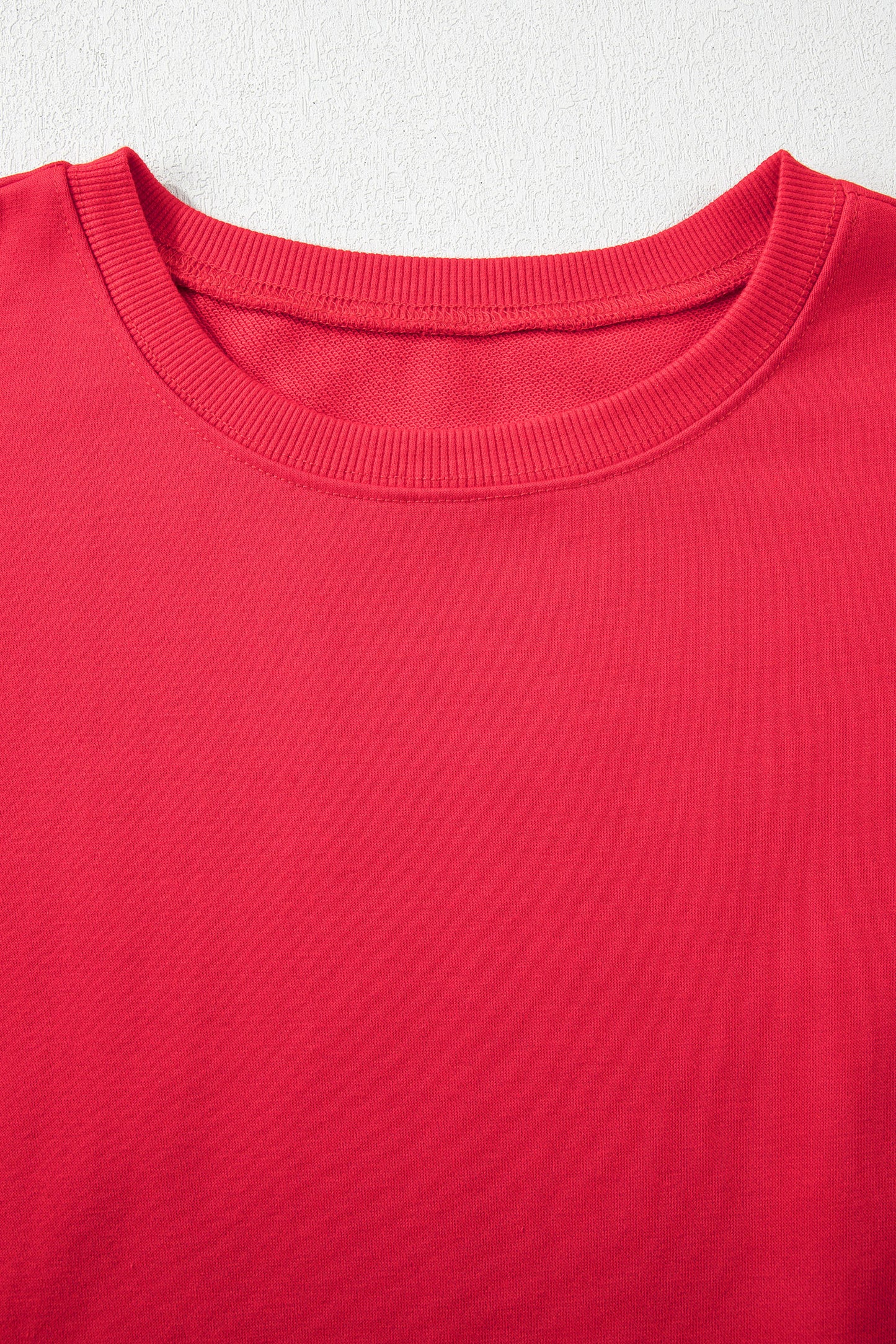 Racing Red Striped Patchwork Sleeve Colorblock Sweatshirt-Tops/Sweatshirts & Hoodies-[Adult]-[Female]-2022 Online Blue Zone Planet