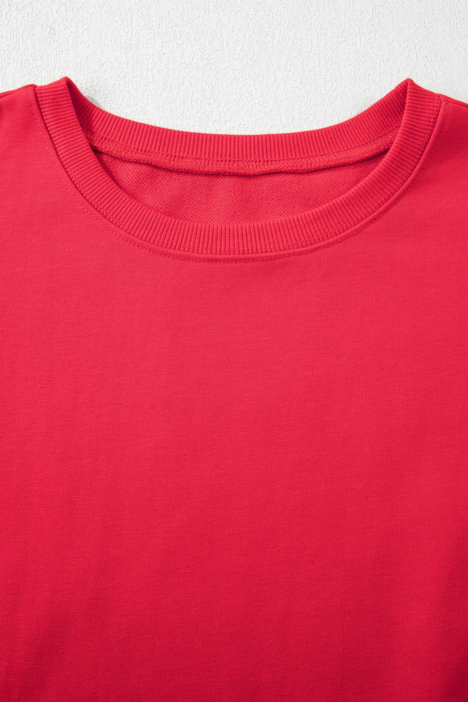 Racing Red Striped Patchwork Sleeve Colorblock Sweatshirt-Tops/Sweatshirts & Hoodies-[Adult]-[Female]-2022 Online Blue Zone Planet