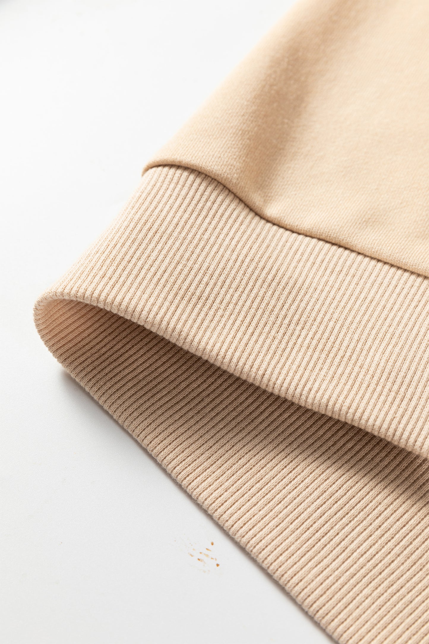 Parchment Embroidered Flower Pattern Drop Shoulder Sweatshirt-Tops/Sweatshirts & Hoodies-[Adult]-[Female]-2022 Online Blue Zone Planet