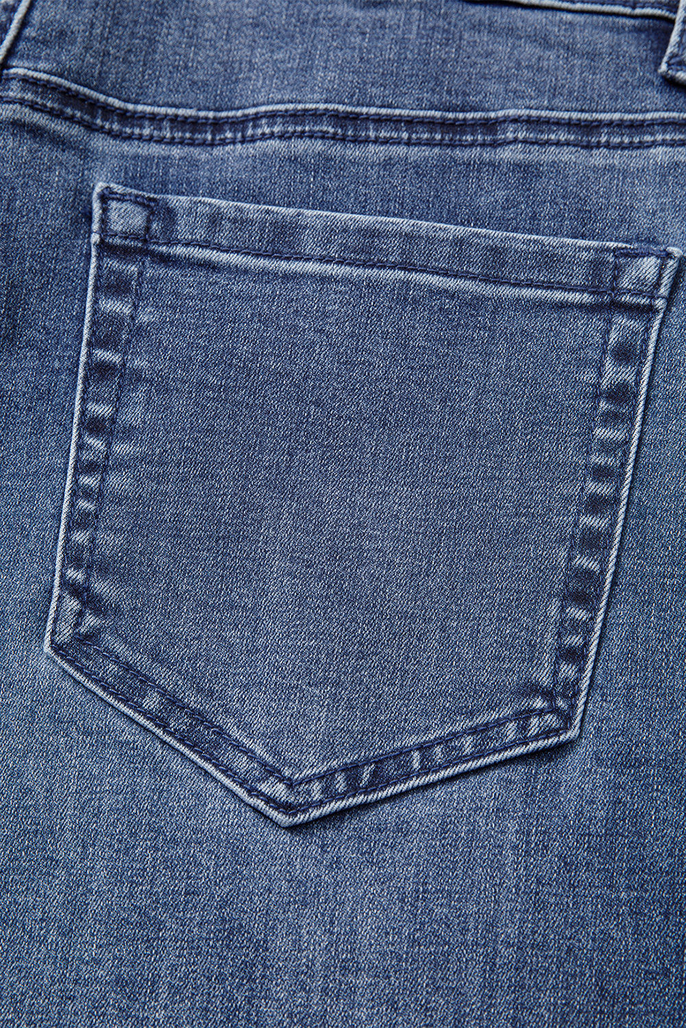 Dirty blue High Waist Button Zip Fly Bell Bottom Jeans-Bottoms/Jeans-[Adult]-[Female]-2022 Online Blue Zone Planet