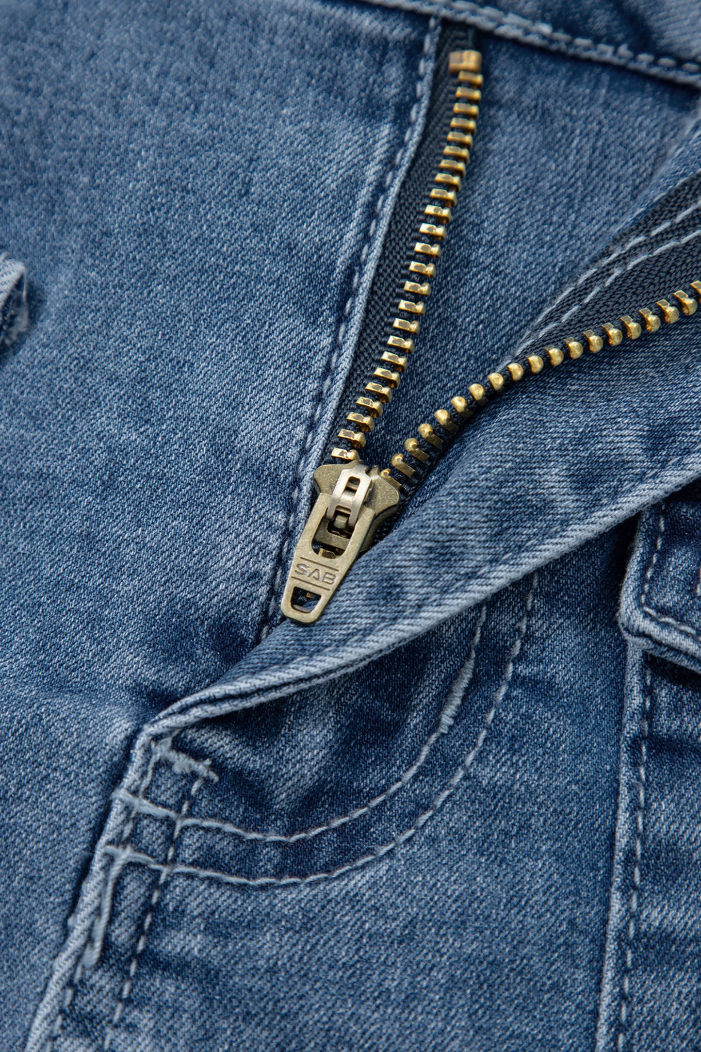 Dusk Blue Flap Pockets Denim Shorts-Bottoms/Denim Shorts-[Adult]-[Female]-2022 Online Blue Zone Planet