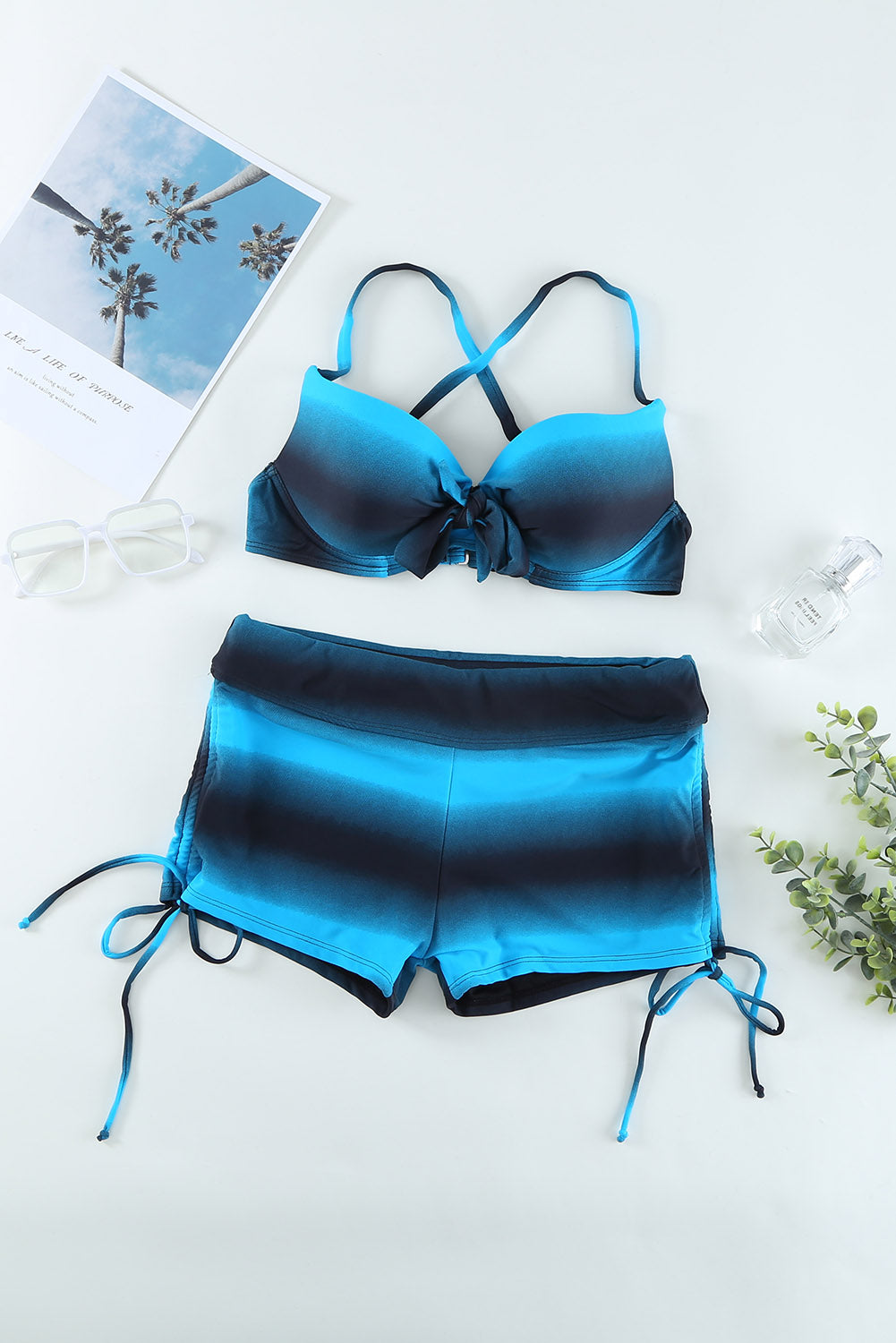 Drawstring Sweetheart Neck Bikini Set-TOPS / DRESSES-[Adult]-[Female]-2022 Online Blue Zone Planet