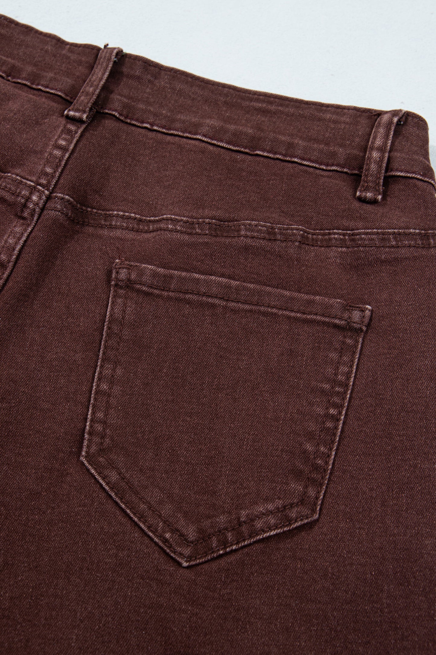 Dusk Blue Side Seam Rivet Detail Ankle Length Casual Jeans-Bottoms/Jeans-[Adult]-[Female]-2022 Online Blue Zone Planet