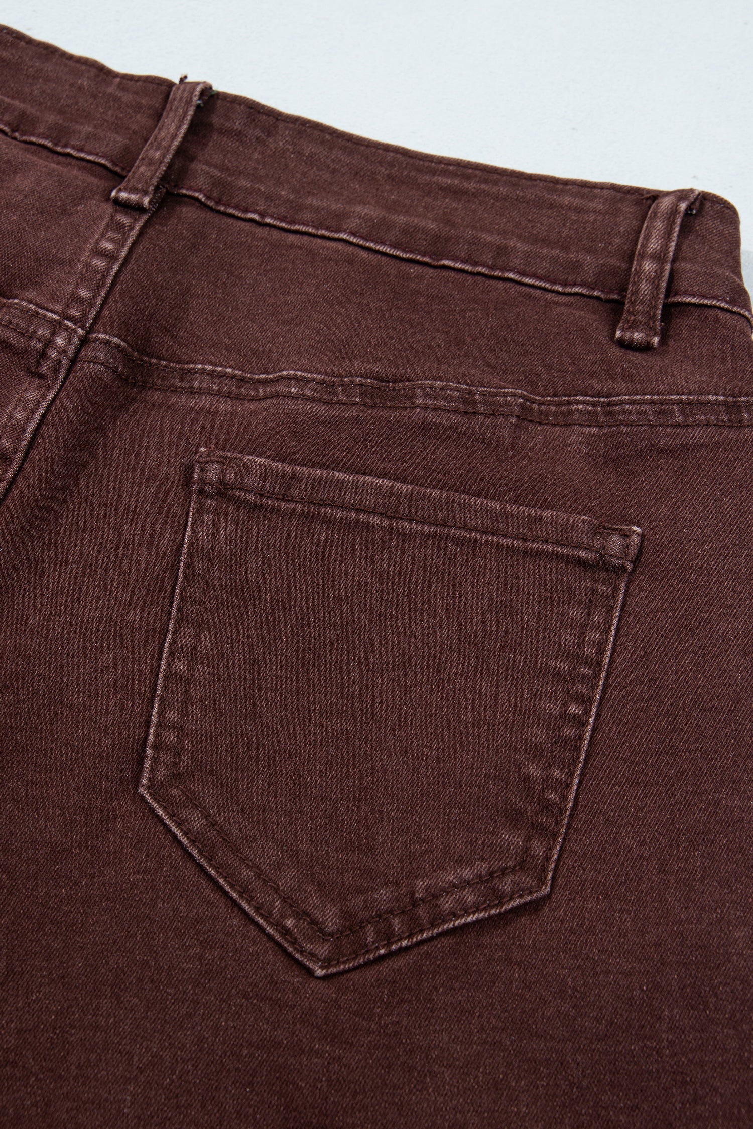 Dusk Blue Side Seam Rivet Detail Ankle Length Casual Jeans-Bottoms/Jeans-[Adult]-[Female]-2022 Online Blue Zone Planet