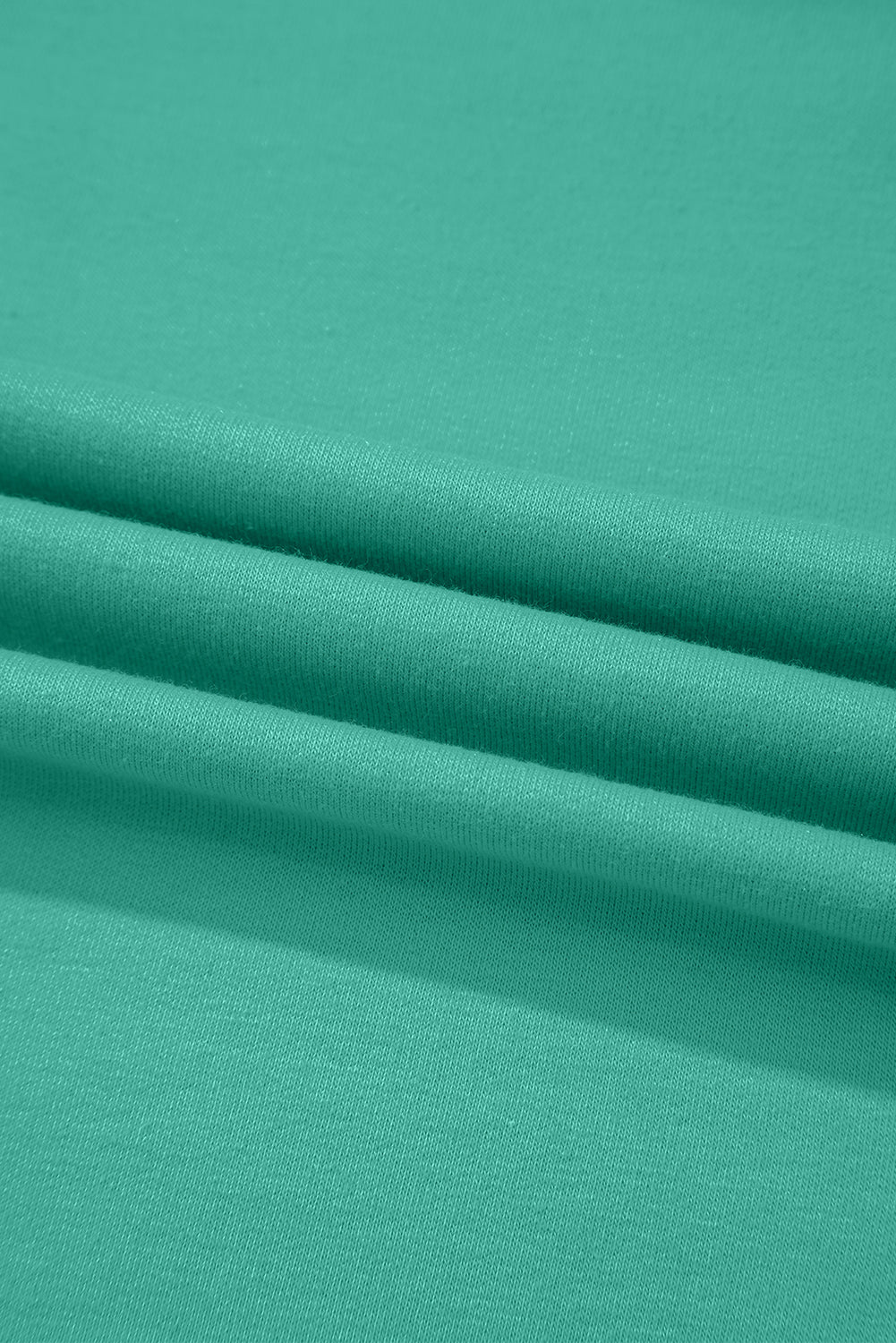 Sea Green Solid Loose V Neck Half Sleeve Tee and Shorts-Two Piece Sets/Short Sets-[Adult]-[Female]-2022 Online Blue Zone Planet