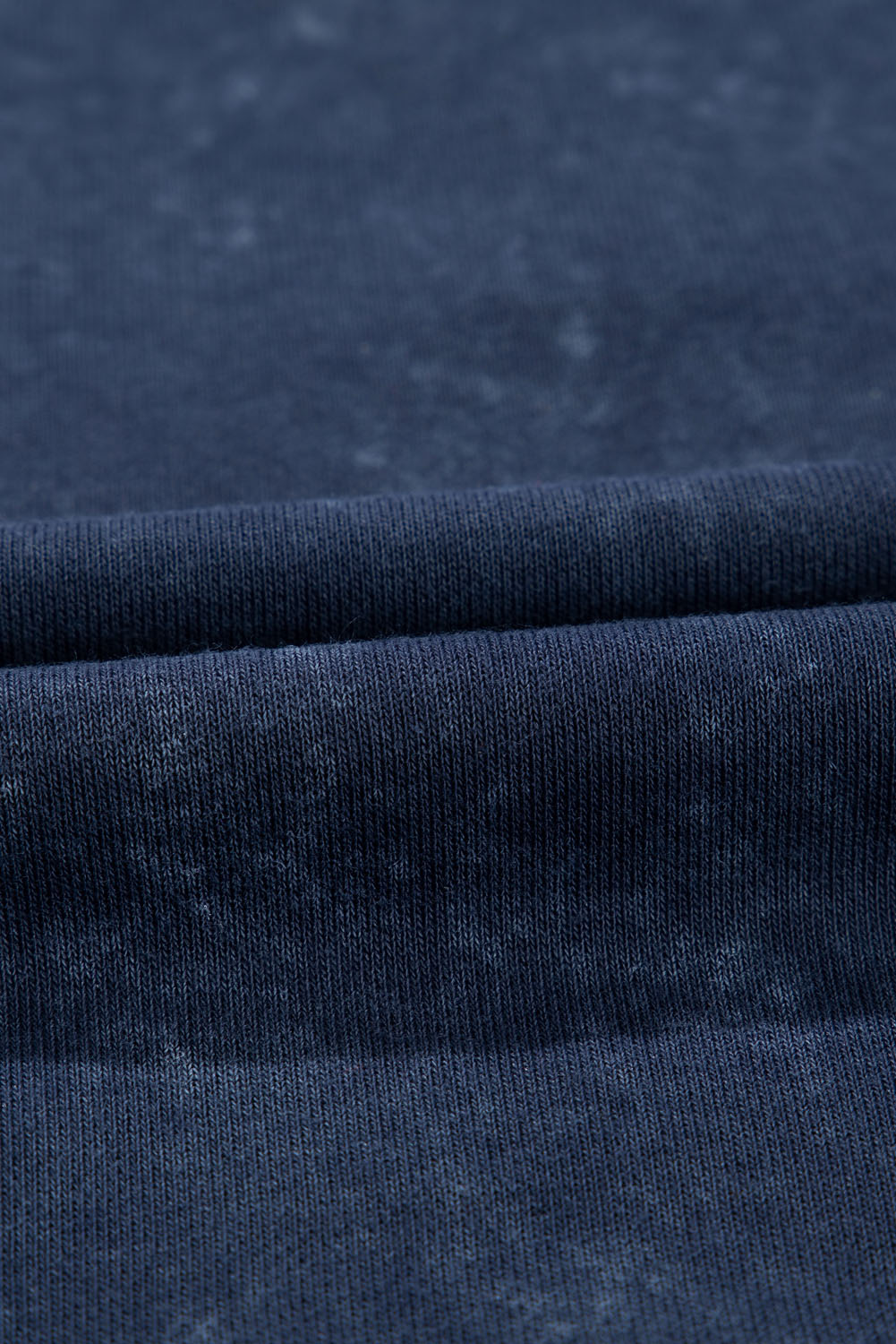 Blue Washed Snap Buttons Lantern Sleeve Pullover Sweatshirt-Tops/Sweatshirts & Hoodies-[Adult]-[Female]-2022 Online Blue Zone Planet