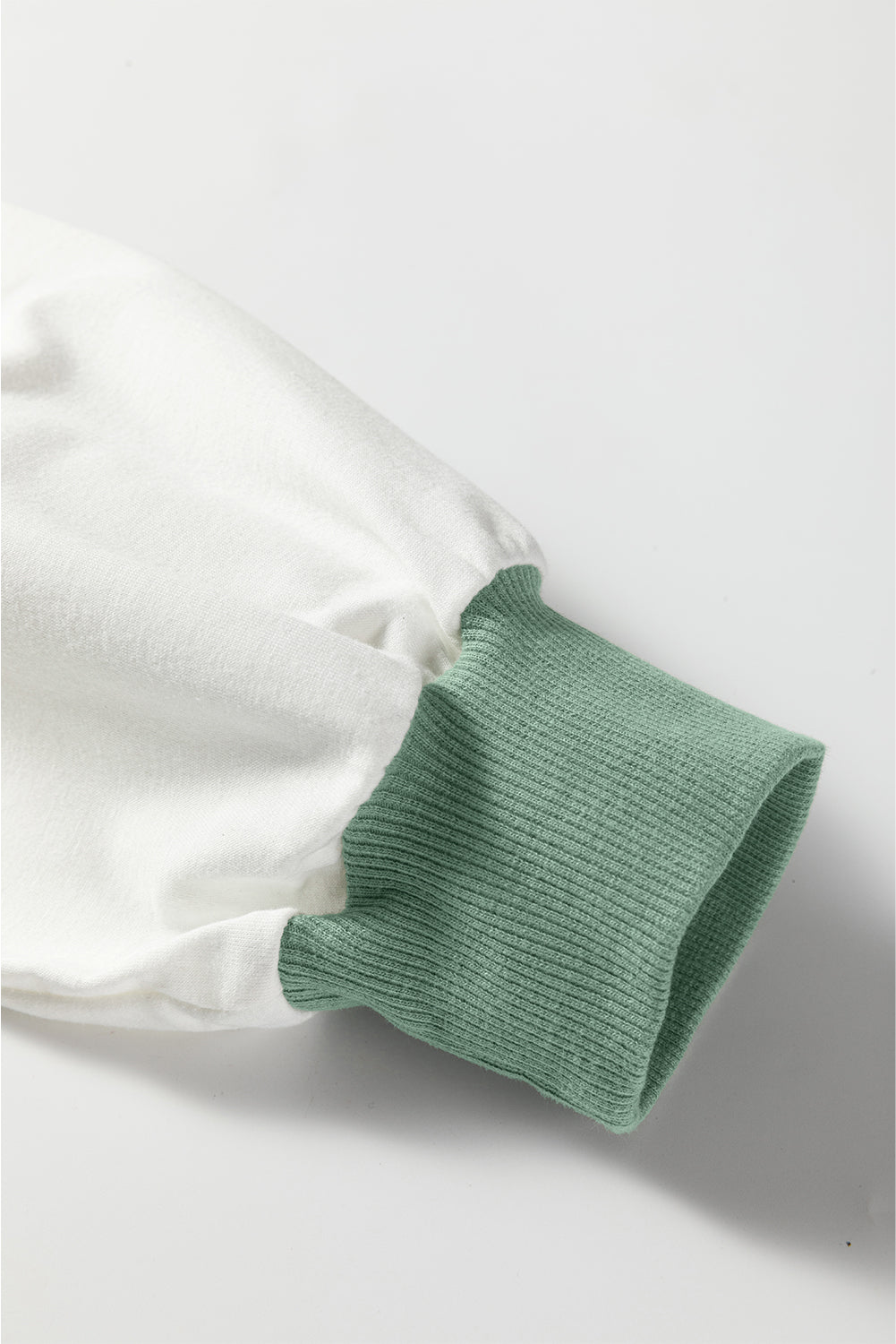 Green Stripe Colorblock Patchwork Contrast Stitching Oversize Sweatshirt-Tops/Sweatshirts & Hoodies-[Adult]-[Female]-2022 Online Blue Zone Planet