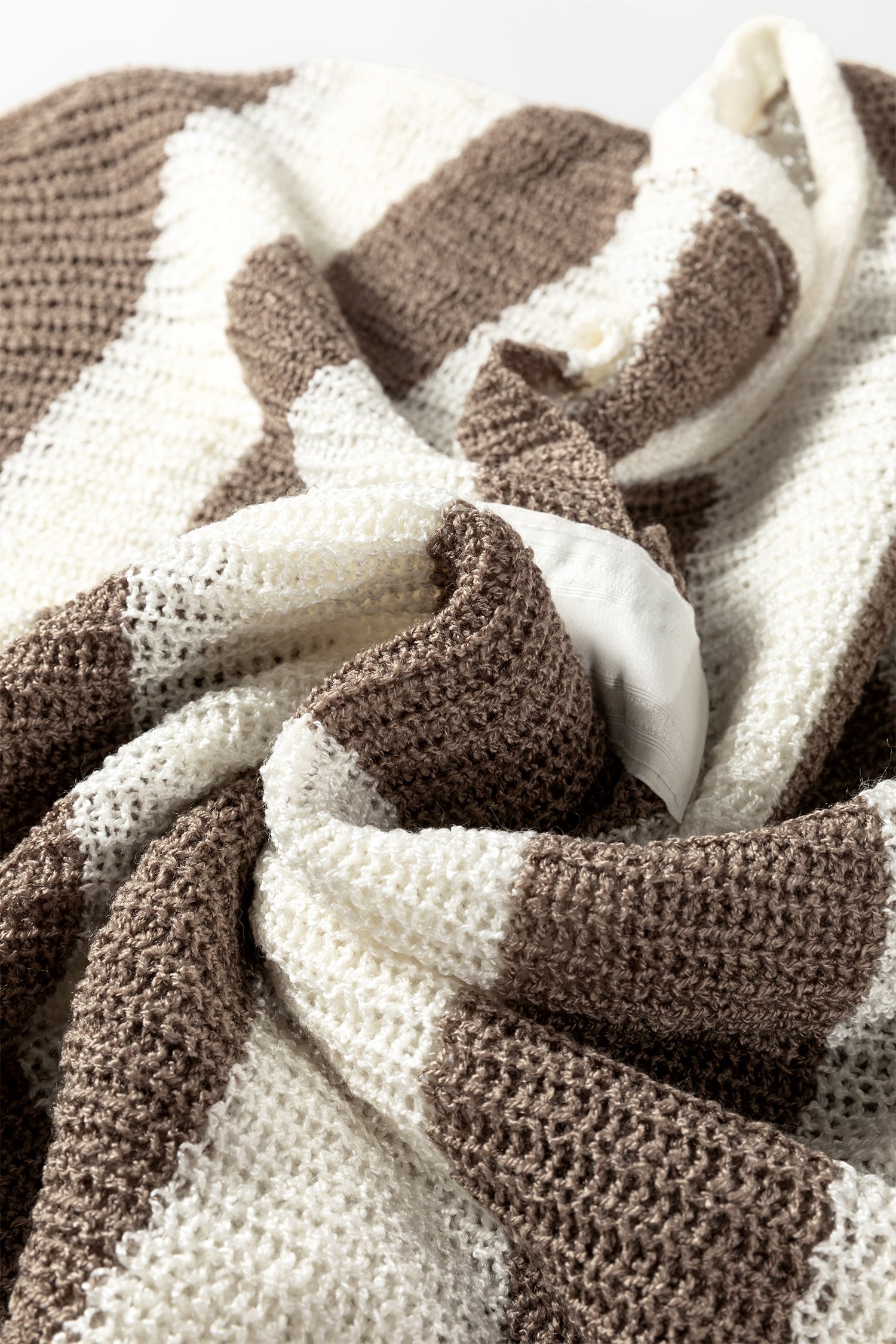 Brown Stripe Colorblock V Neck Bracelet Sleeve Sweater-Bracelet-[Adult]-[Female]-2022 Online Blue Zone Planet