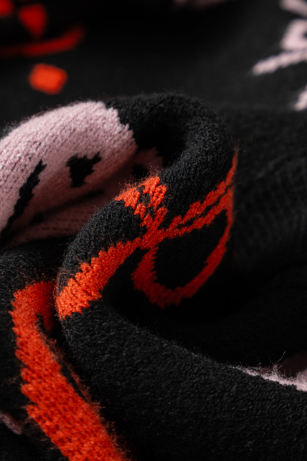 Black Halloween Pumpkin Bow Knit Button V Neck Sweater Cardigan-TOPS / DRESSES-[Adult]-[Female]-2022 Online Blue Zone Planet
