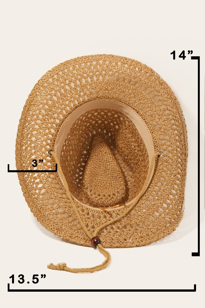 Fame Rope Strap Straw Braided Hat-HATS-[Adult]-[Female]-2022 Online Blue Zone Planet