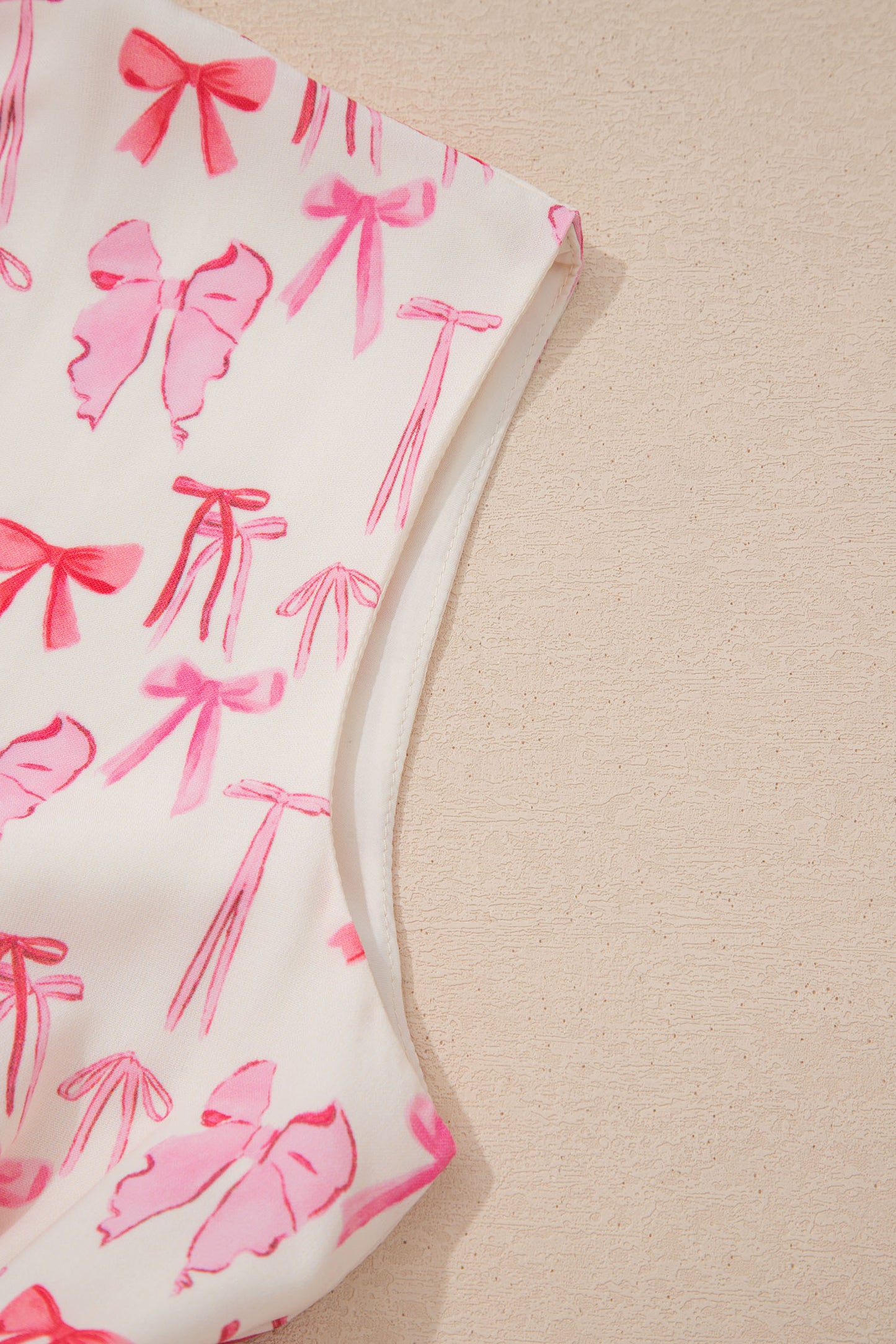 Pink Full Zip Cinched Waist Sleeveless Bow Mini Dress-TOPS / DRESSES-[Adult]-[Female]-2022 Online Blue Zone Planet