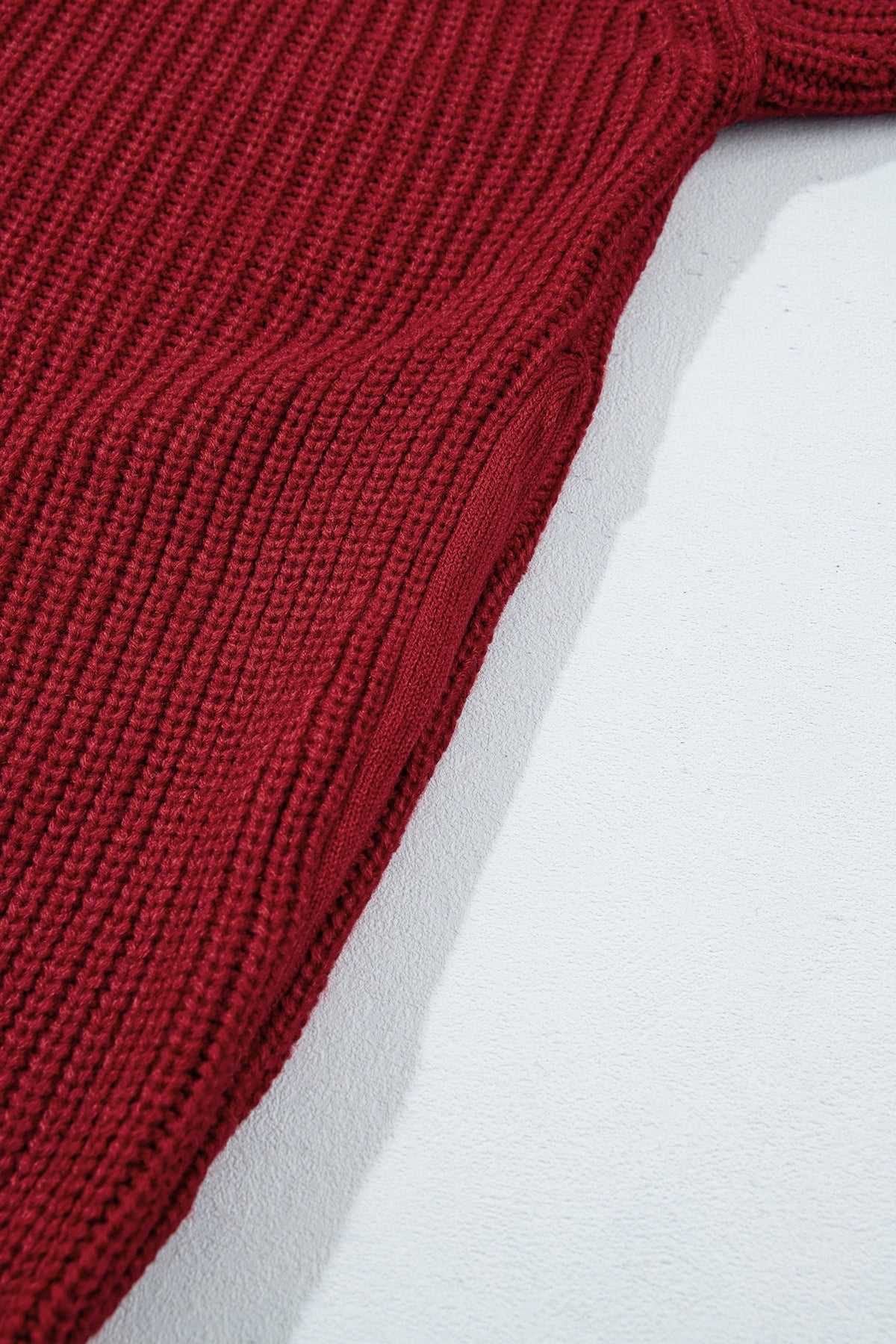 Red Dahlia Solid Color Knit Oversized Button Front Sweater Cardigan-Sweaters & Cardigans/Cardigans-[Adult]-[Female]-2022 Online Blue Zone Planet
