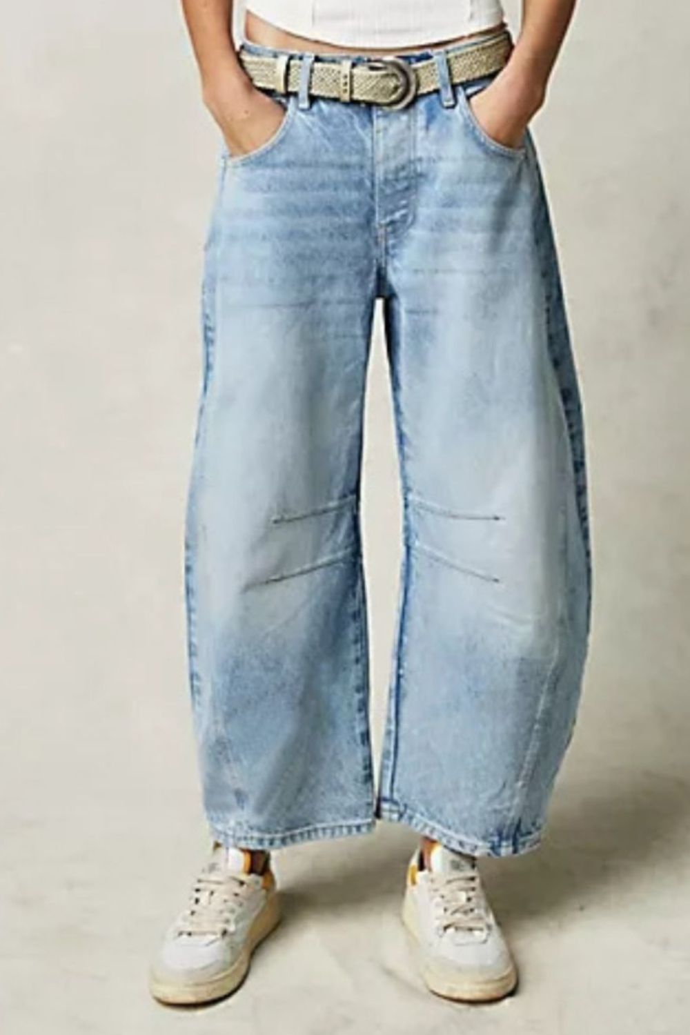 Blue Zone Planet | Wide Leg Jeans with Pockets-BOTTOMS SIZES SMALL MEDIUM LARGE-[Adult]-[Female]-2022 Online Blue Zone Planet