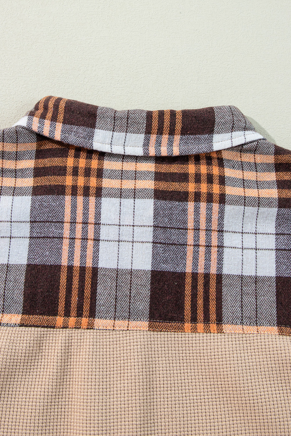 Plaid Button Up Long Sleeve Shacket-TOPS / DRESSES-[Adult]-[Female]-2022 Online Blue Zone Planet