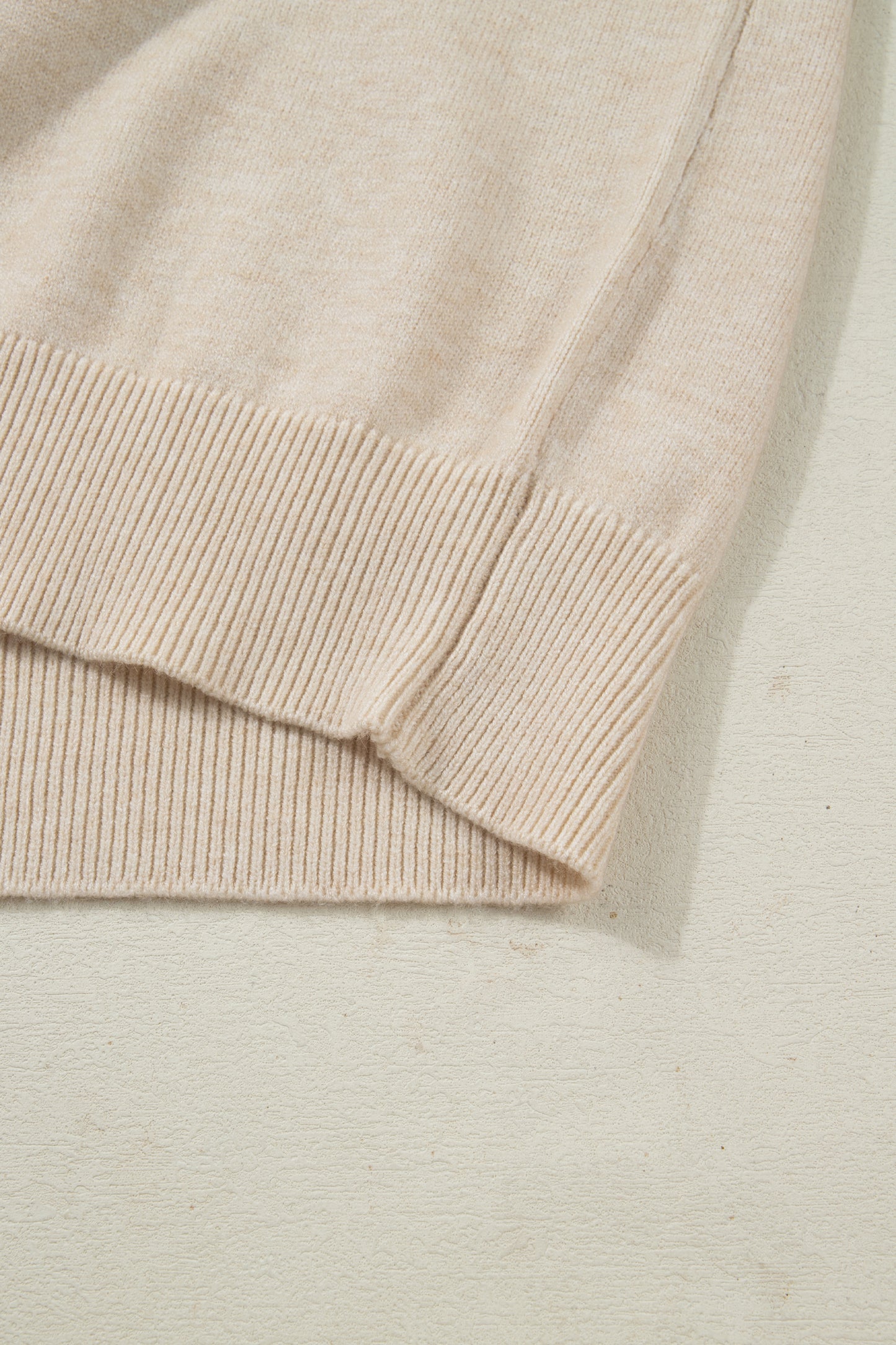 Jet Stream Lace Trim Patchwork Buttoned Cuffs Loose Sweater-TOPS / DRESSES-[Adult]-[Female]-2022 Online Blue Zone Planet