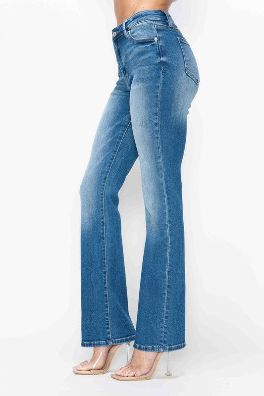 Blue Zone Planet | bytos Full Size Distressed High Rise Jeans with Pockets-BOTTOMS SIZES SMALL MEDIUM LARGE-[Adult]-[Female]-2022 Online Blue Zone Planet