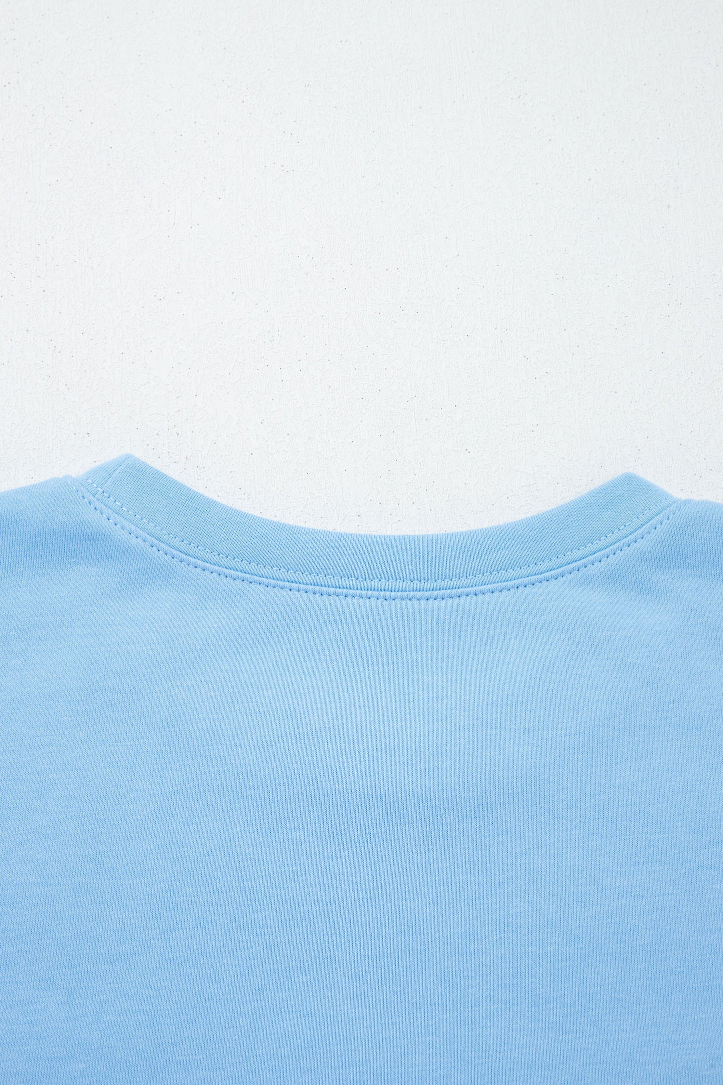 Mist Blue USA Flag Textured Patchwork Cap Sleeve Tee-Tops/Tops & Tees-[Adult]-[Female]-2022 Online Blue Zone Planet