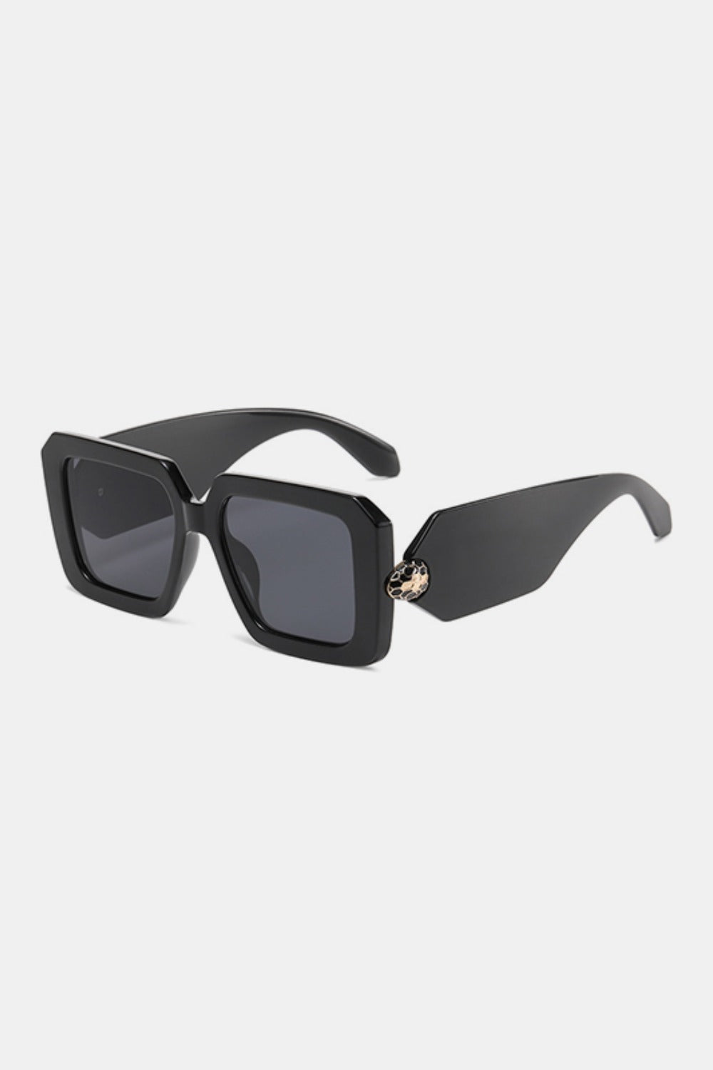 Polycarbonate Frame Square Sunglasses-TOPS / DRESSES-[Adult]-[Female]-Black-One Size-2022 Online Blue Zone Planet