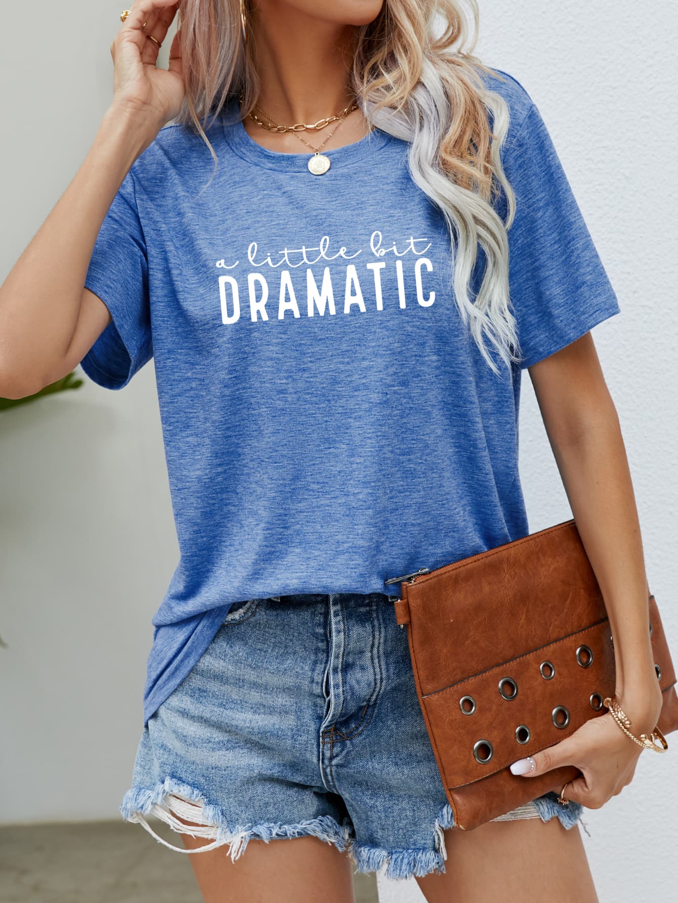 A LITTLE BIT DRAMATIC Graphic Tee BLUE ZONE PLANET