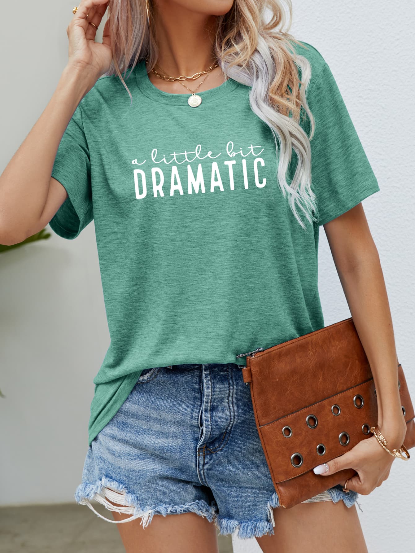 A LITTLE BIT DRAMATIC Graphic Tee BLUE ZONE PLANET