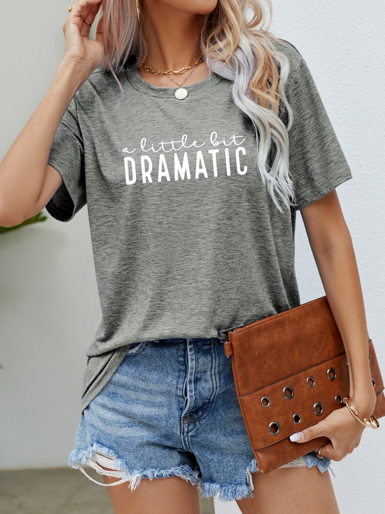 A LITTLE BIT DRAMATIC Graphic Tee BLUE ZONE PLANET