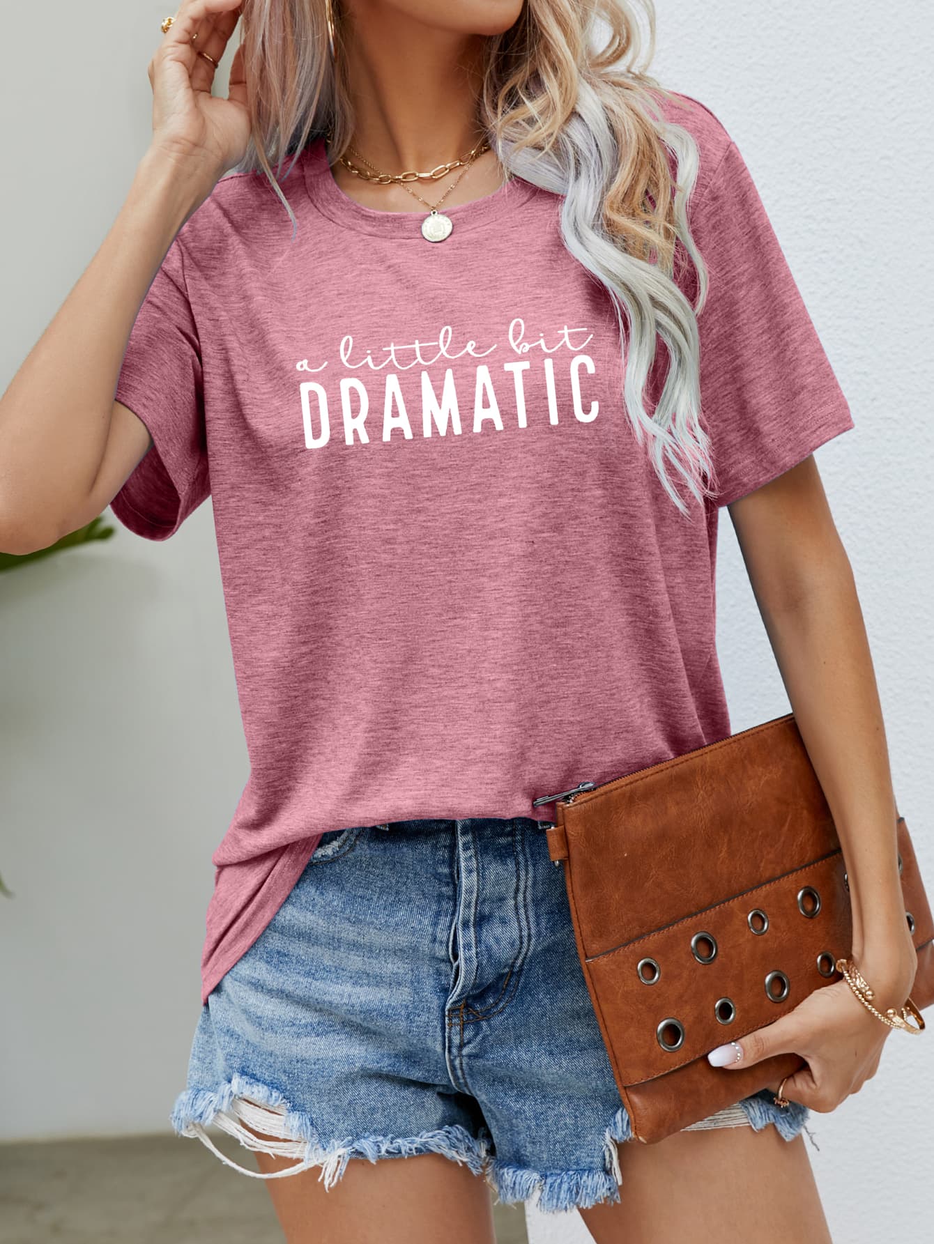 A LITTLE BIT DRAMATIC Graphic Tee BLUE ZONE PLANET