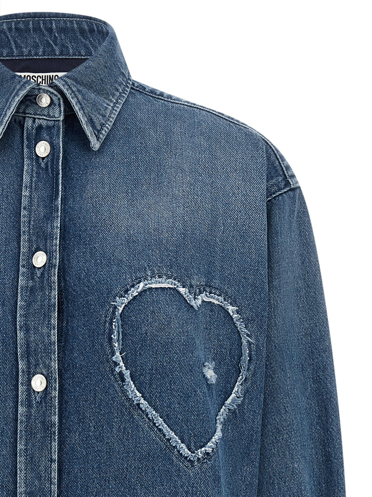 Moschino Heart Shirt-Shirts-[Adult]-[Female]-2022 Online Blue Zone Planet