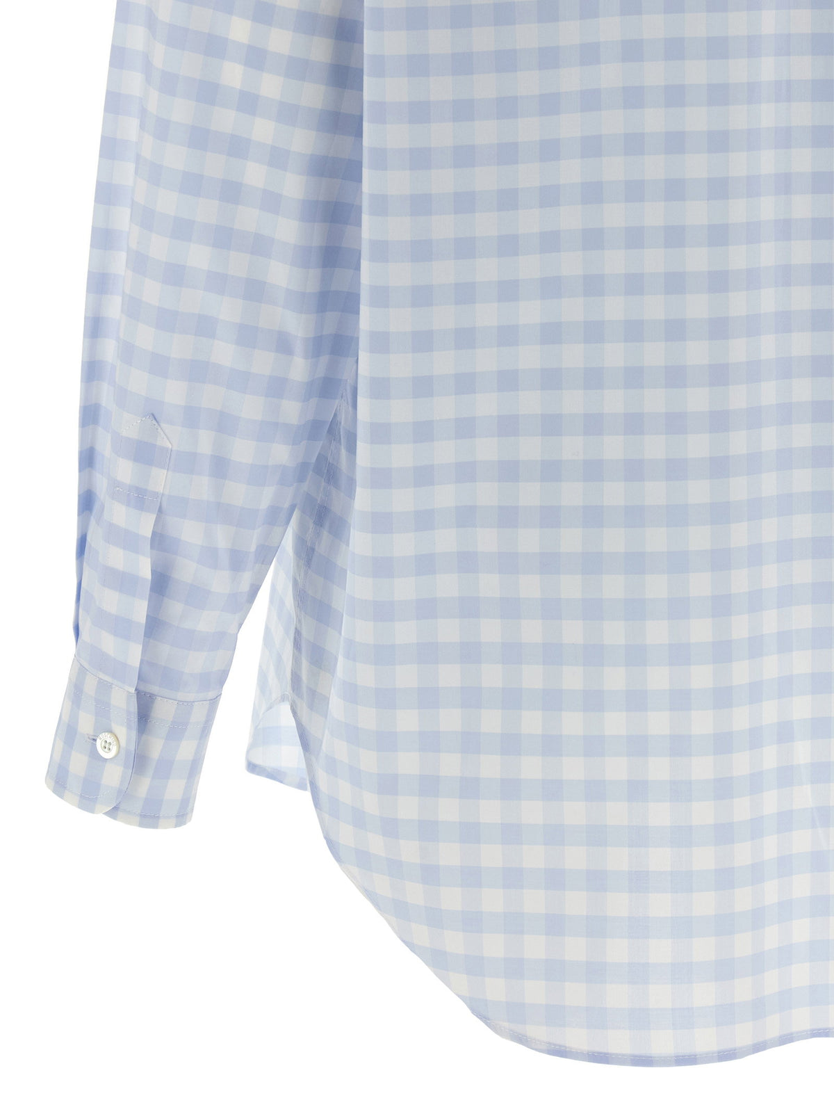 Moschino Heart Vichy Shirt-Shirts-[Adult]-[Female]-2022 Online Blue Zone Planet
