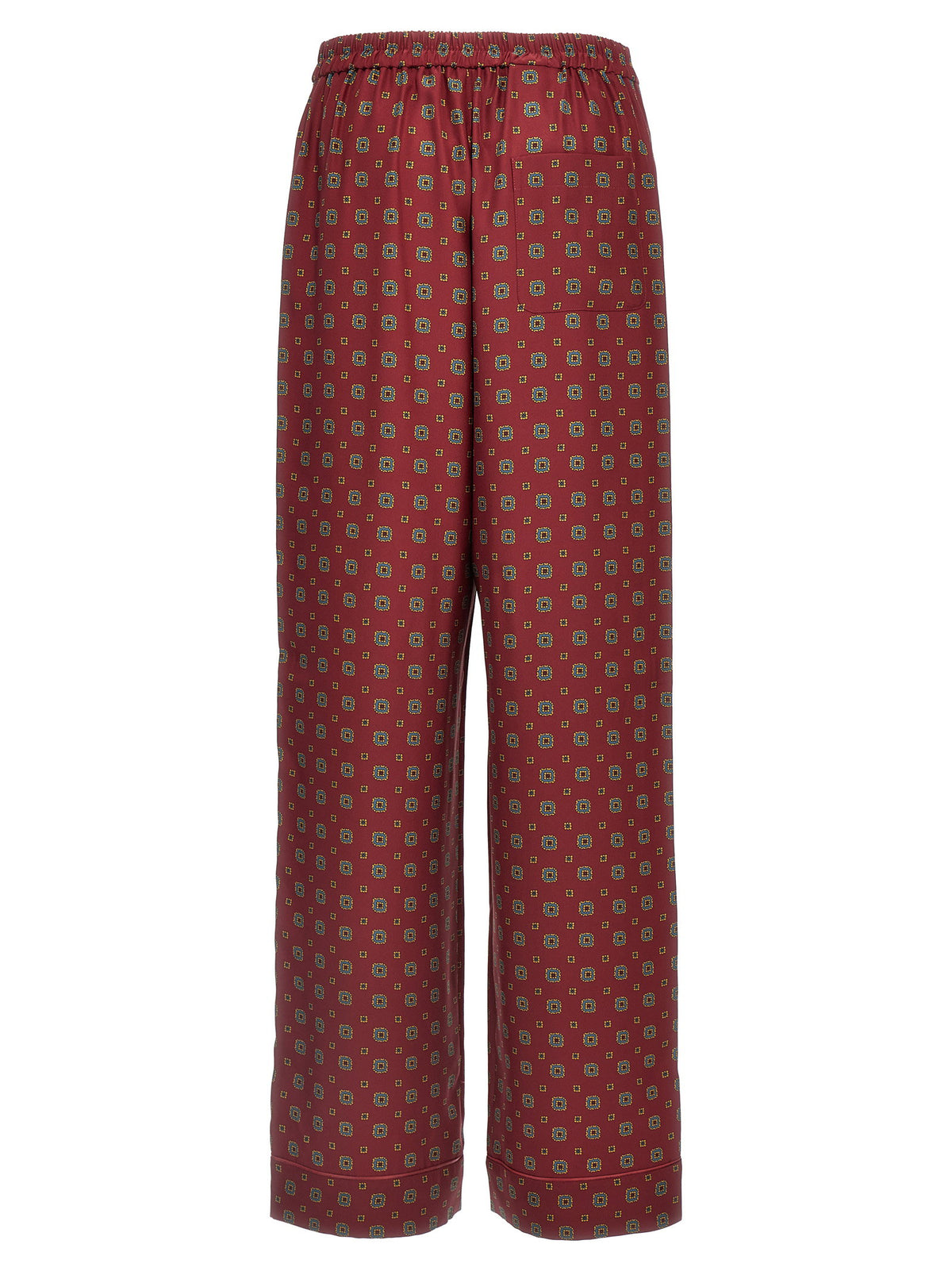 Moschino Patterned Pants-Trousers-[Adult]-[Female]-2022 Online Blue Zone Planet