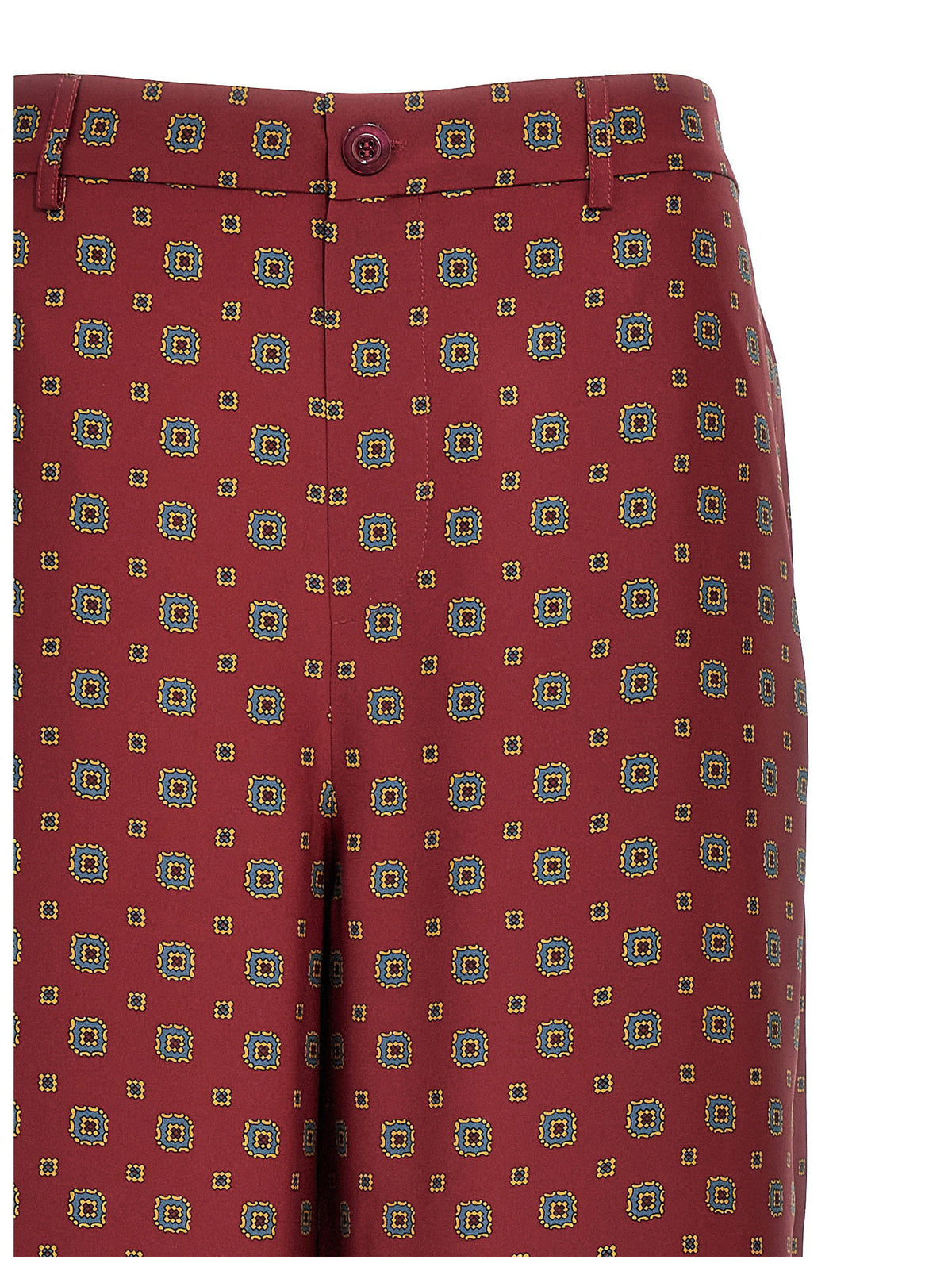 Moschino Patterned Pants-Trousers-[Adult]-[Female]-2022 Online Blue Zone Planet