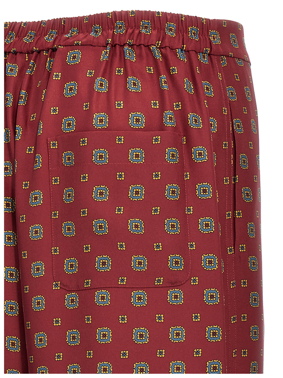 Moschino Patterned Pants-Trousers-[Adult]-[Female]-2022 Online Blue Zone Planet