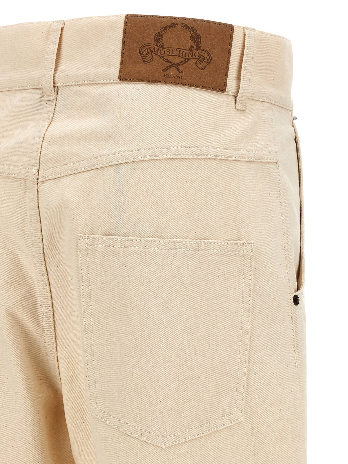 Moschino Cotton Trousers-Trousers-[Adult]-[Female]-2022 Online Blue Zone Planet