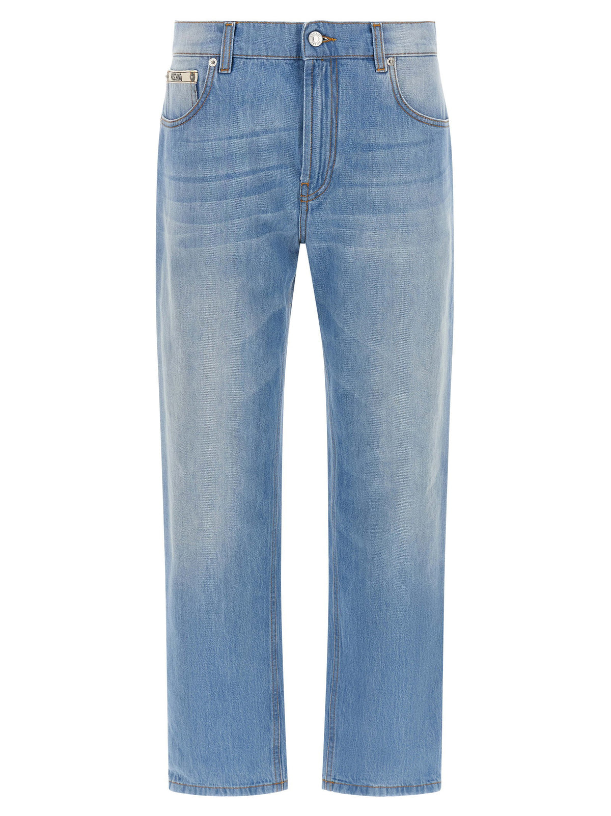 Moschino Straight Leg Jeans-Jeans-[Adult]-[Female]-40 IT-Light blue-2022 Online Blue Zone Planet