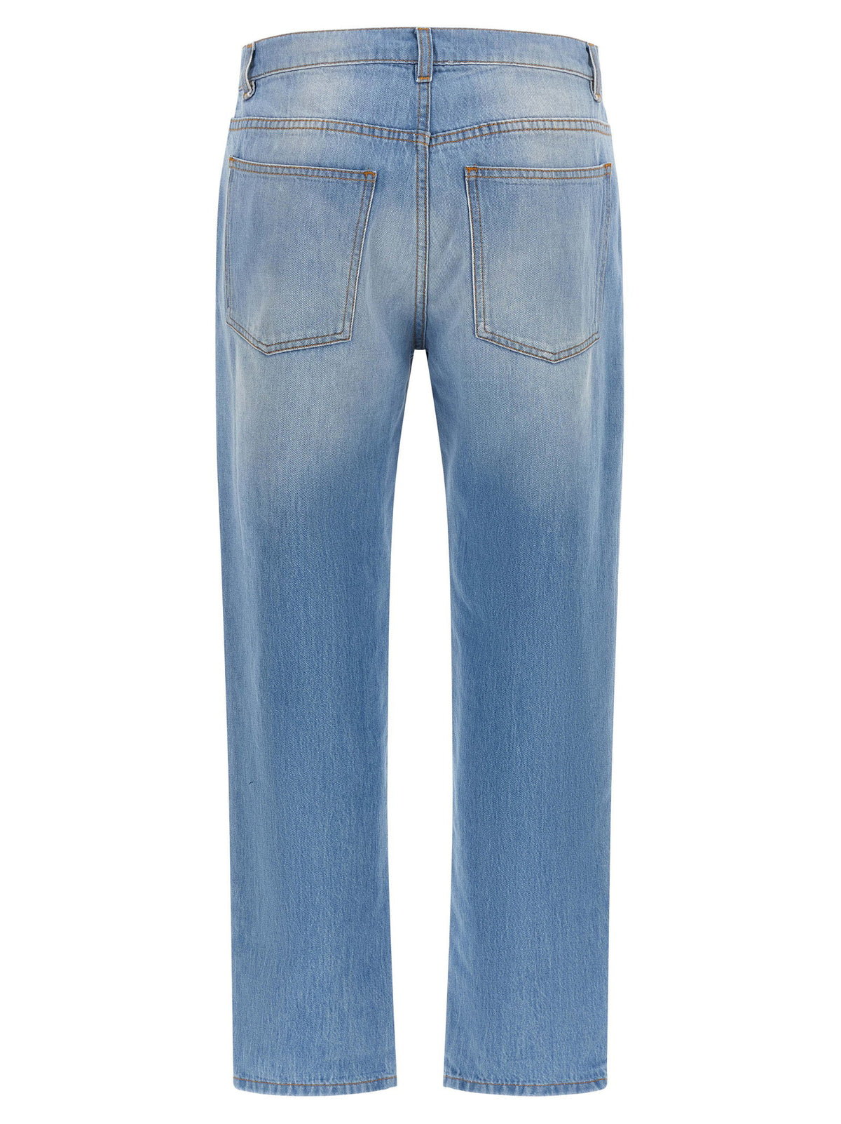 Moschino Straight Leg Jeans-Jeans-[Adult]-[Female]-2022 Online Blue Zone Planet